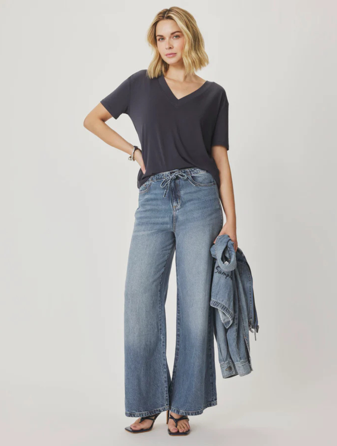 Kacey Bamboo Blend V-Neck Tee