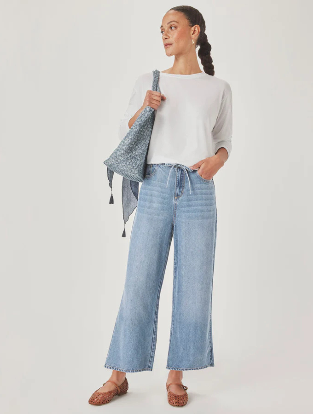 Lounge Denim Crop Pant