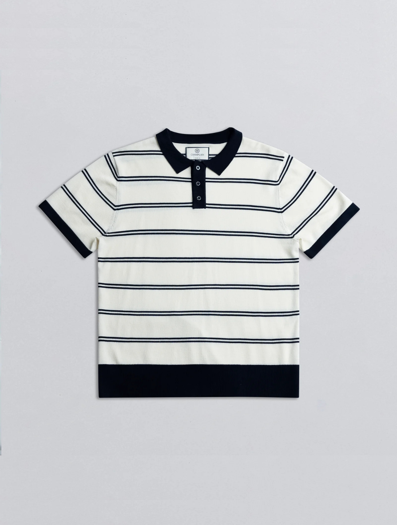 Stripe Knit Polo