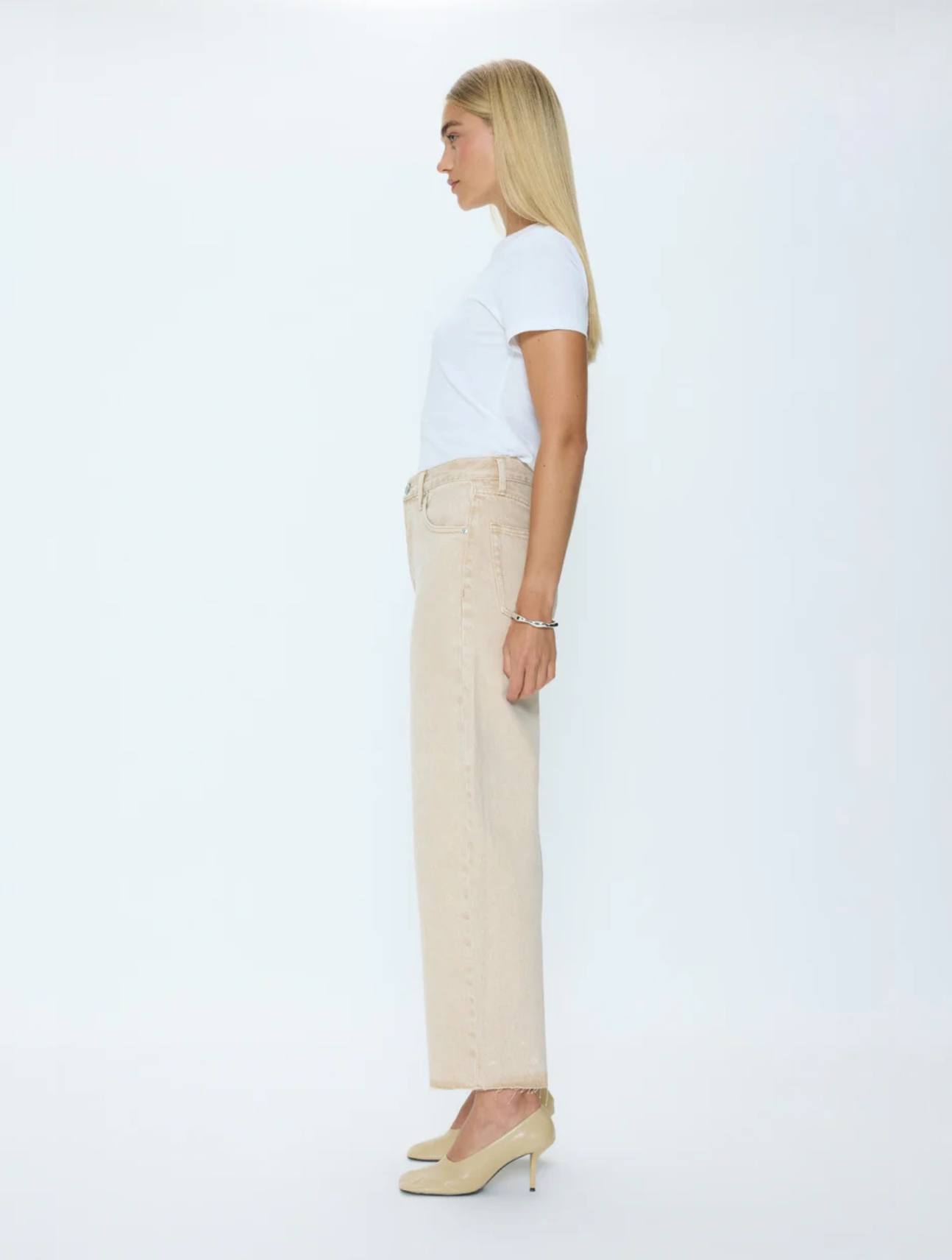 Tate Crop High Rise Bowed Leg