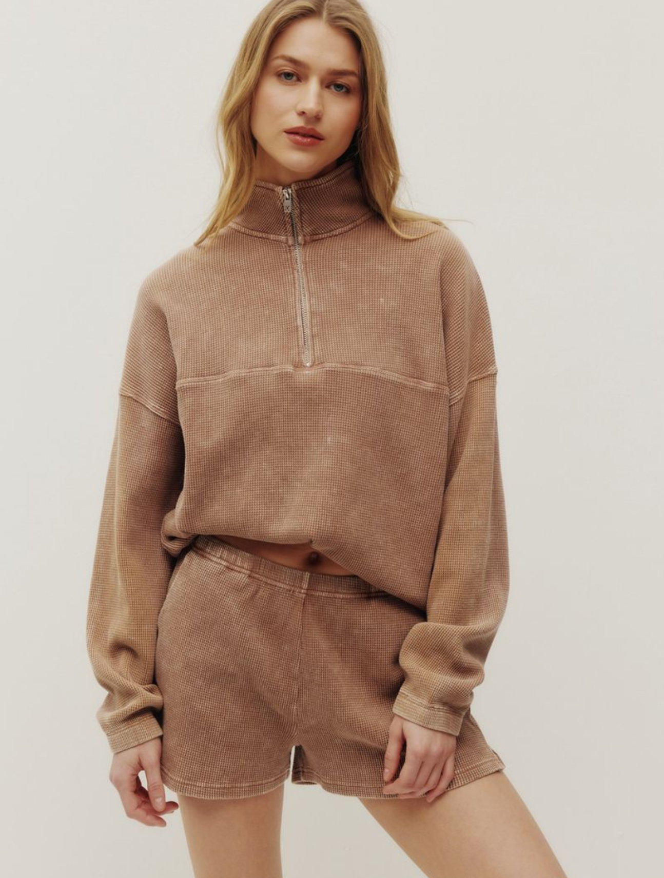 Bailey Waffle Zip Up