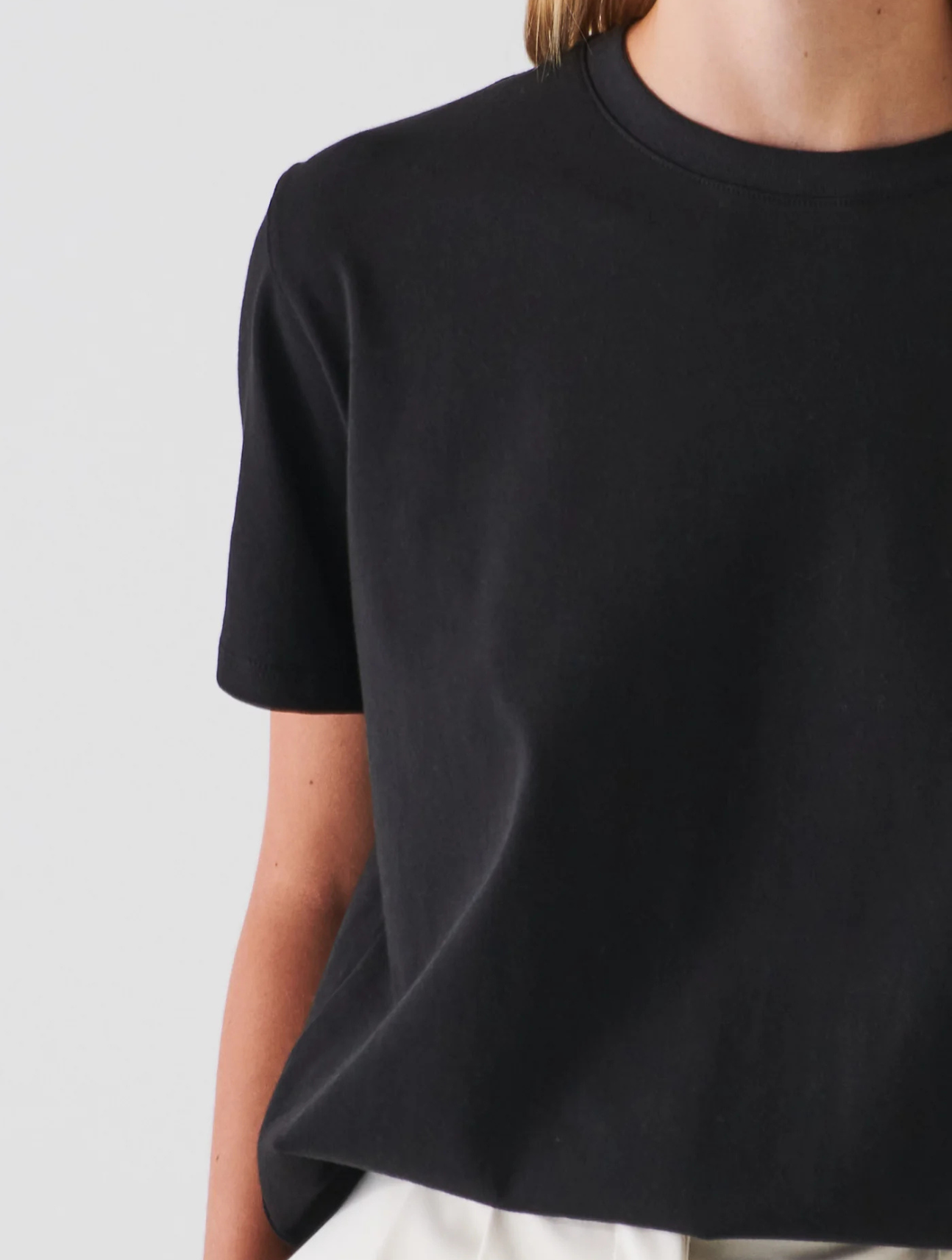 Iconic Pima Cotton Stretch Boyfriend T-Shirt