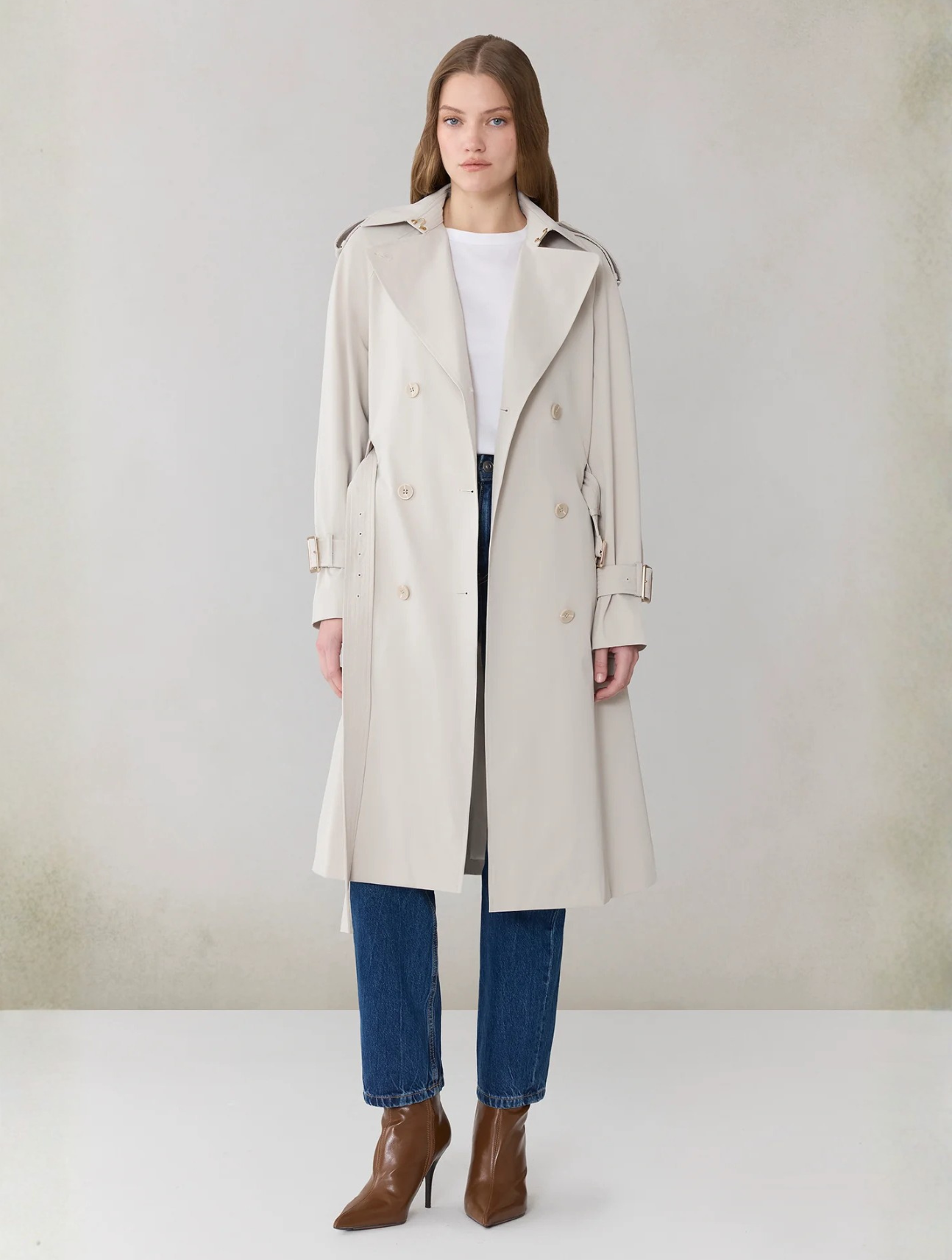 Becky-L Long Trench Coat