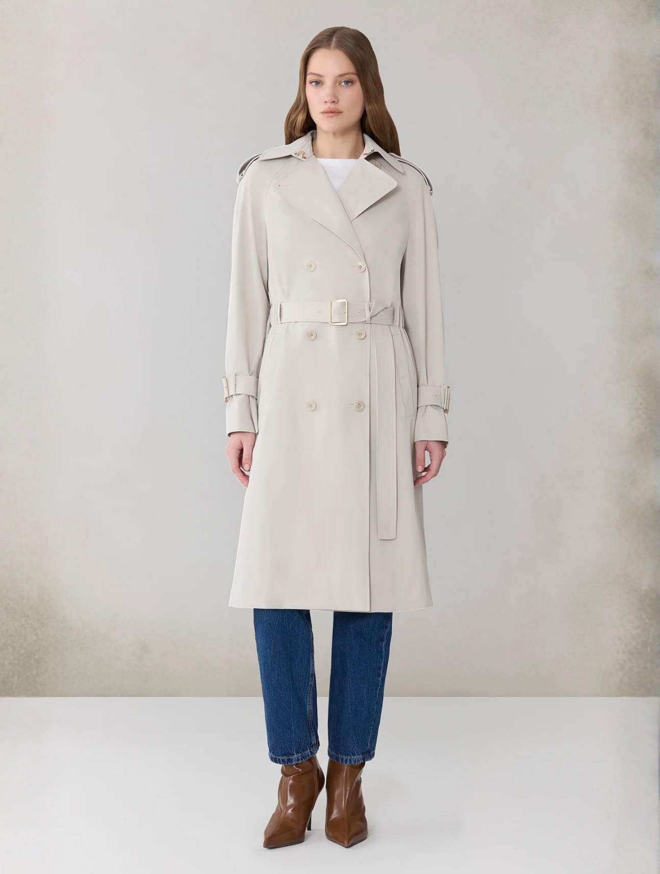 Becky-L Long Trench Coat