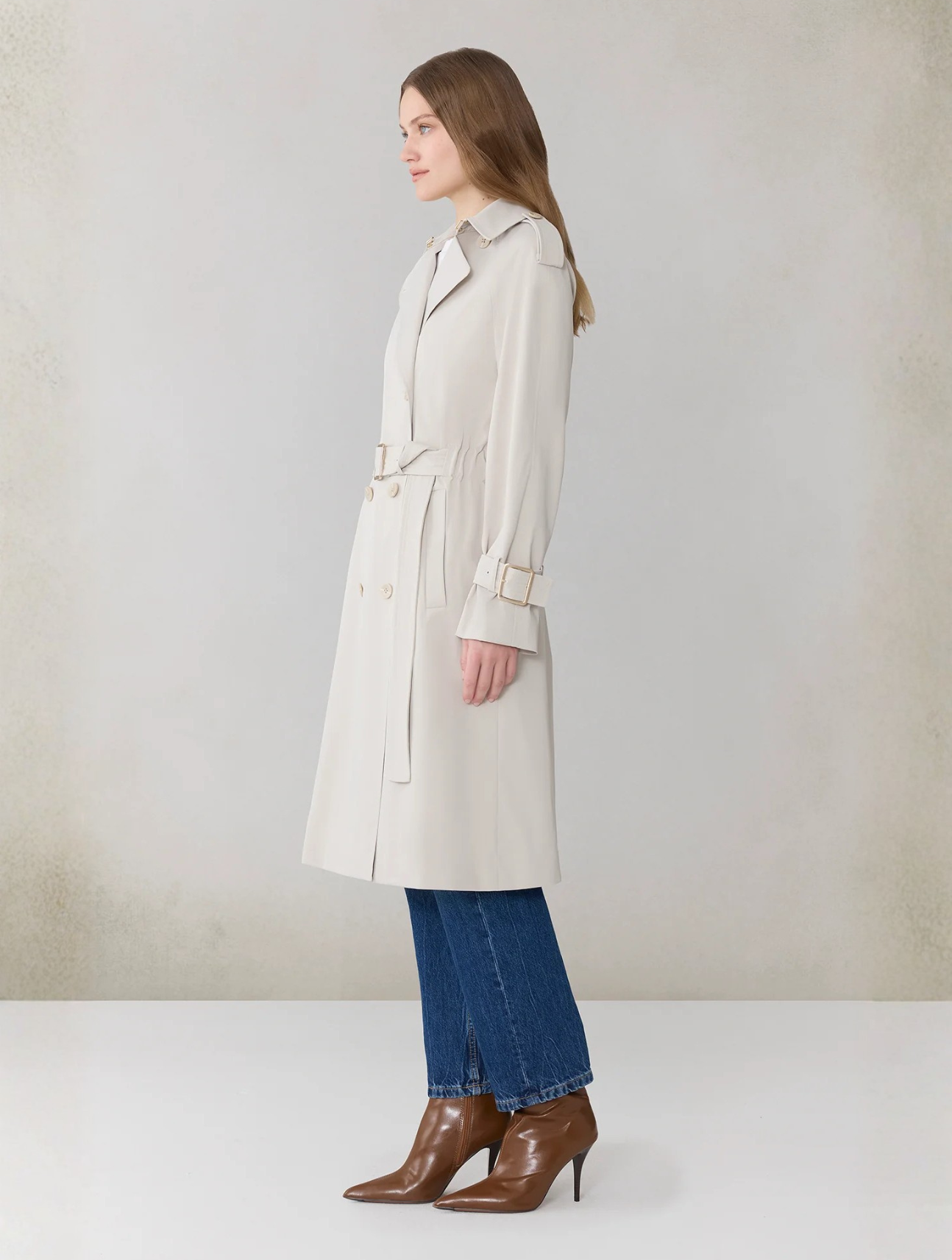 Becky-L Long Trench Coat