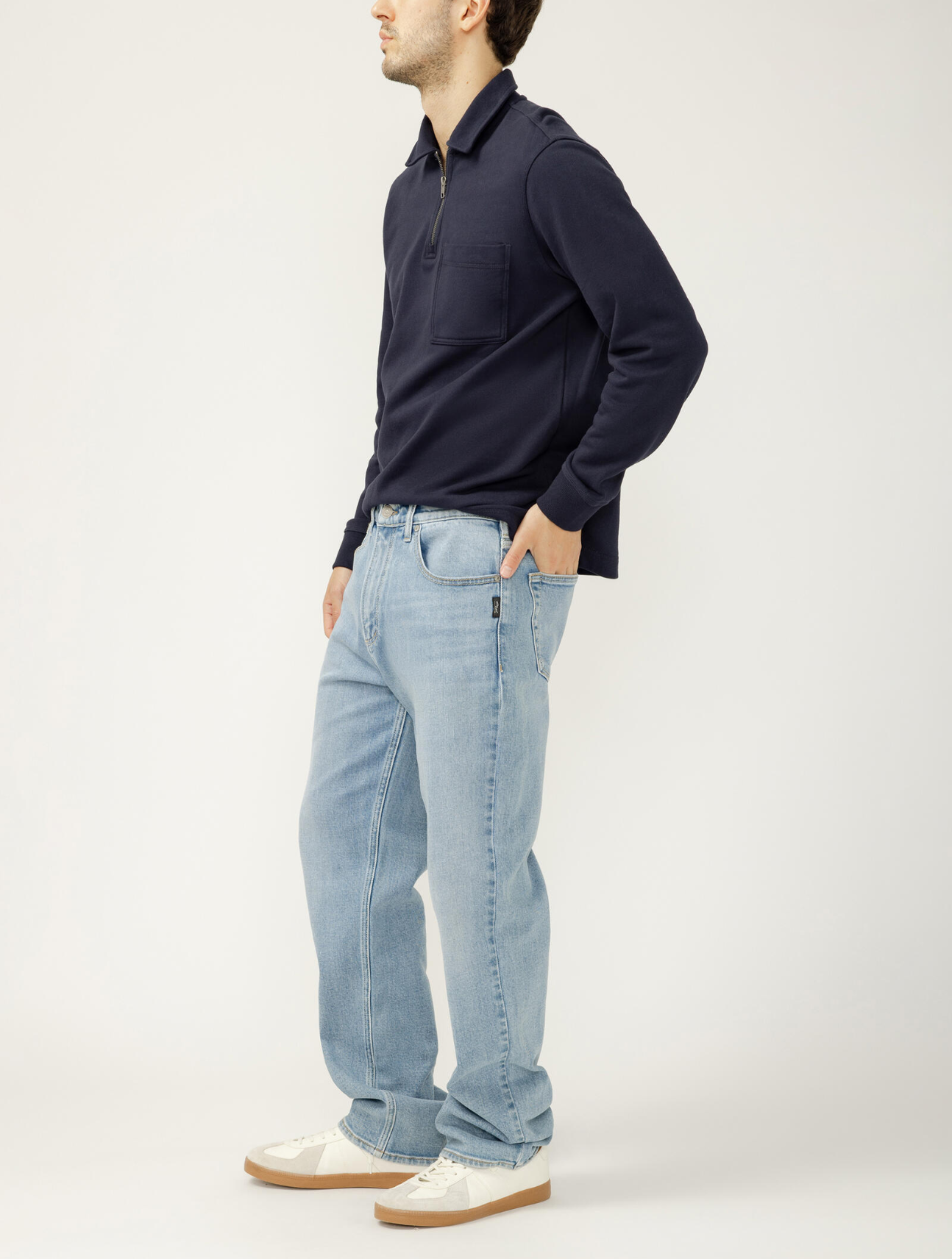 Relaxed Fit Straight Leg Jeans