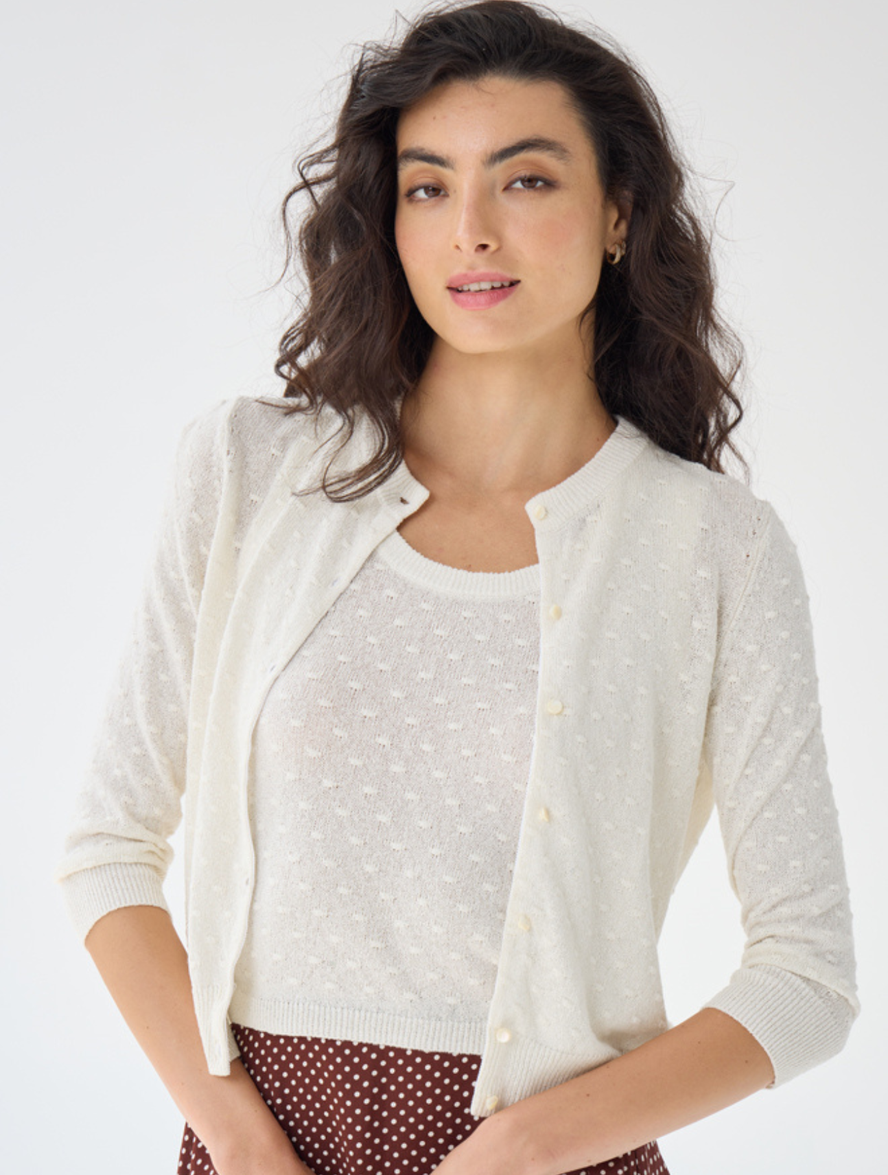Sheer Dot Cardigan