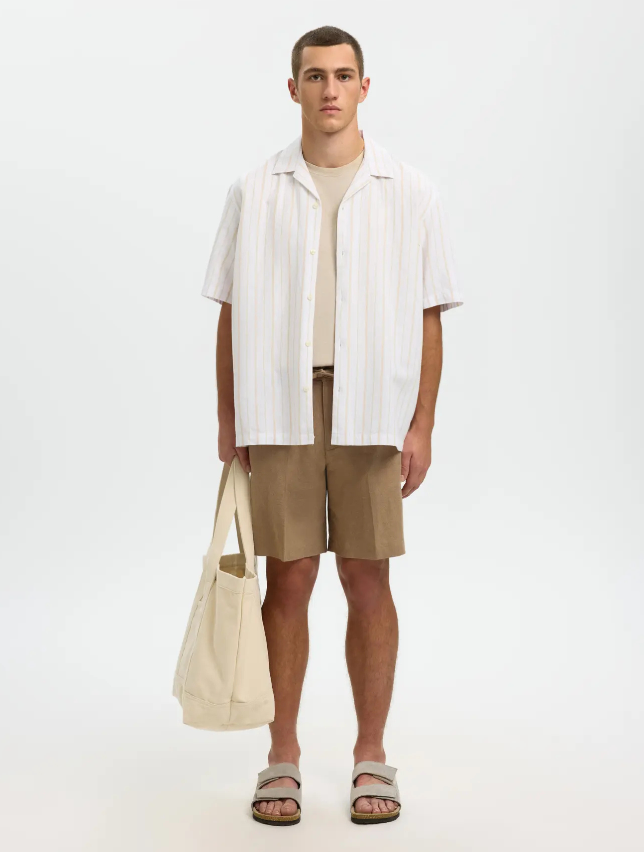 Adam Linen Blend SS Tee