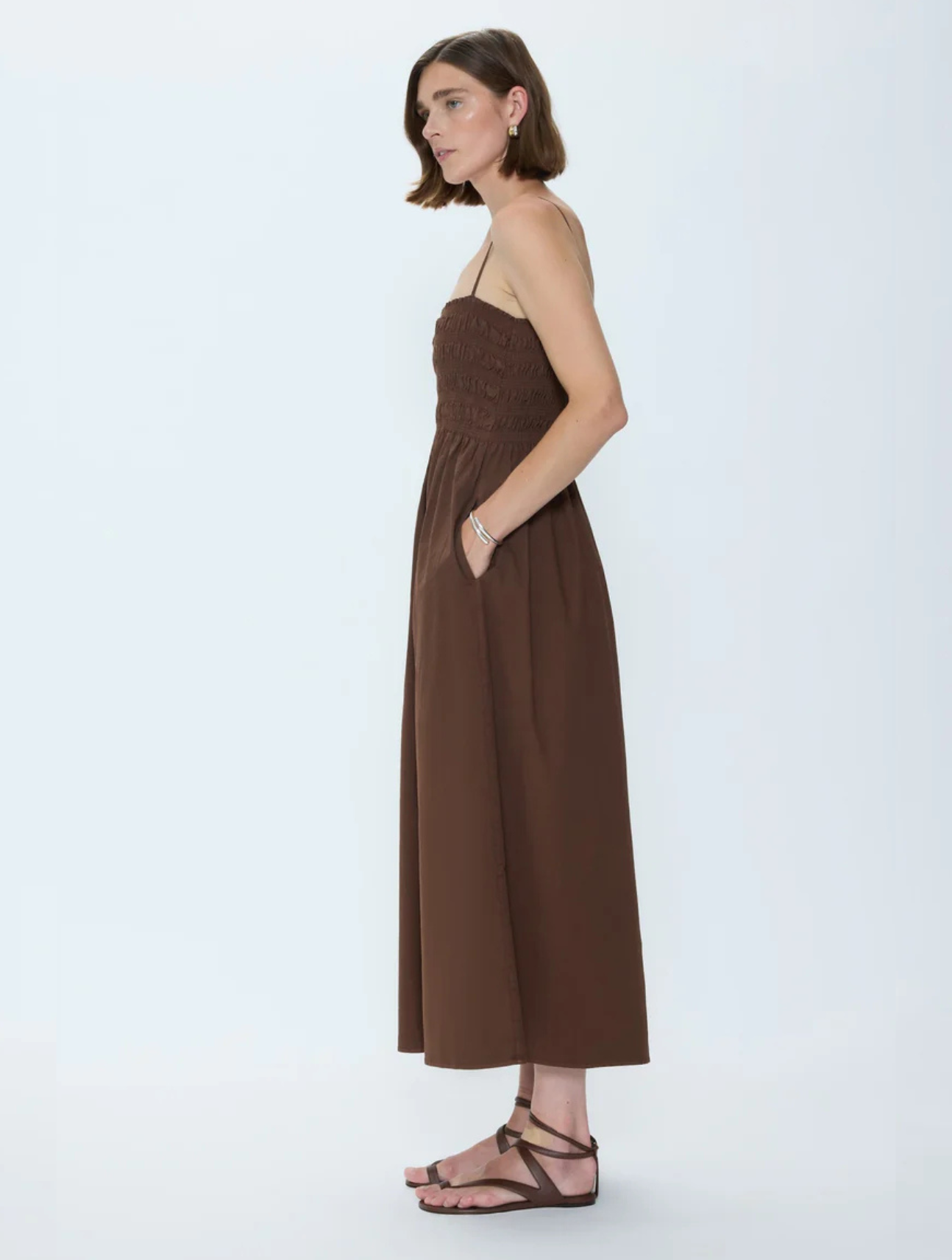 Bianca Shirred Bodice Dress