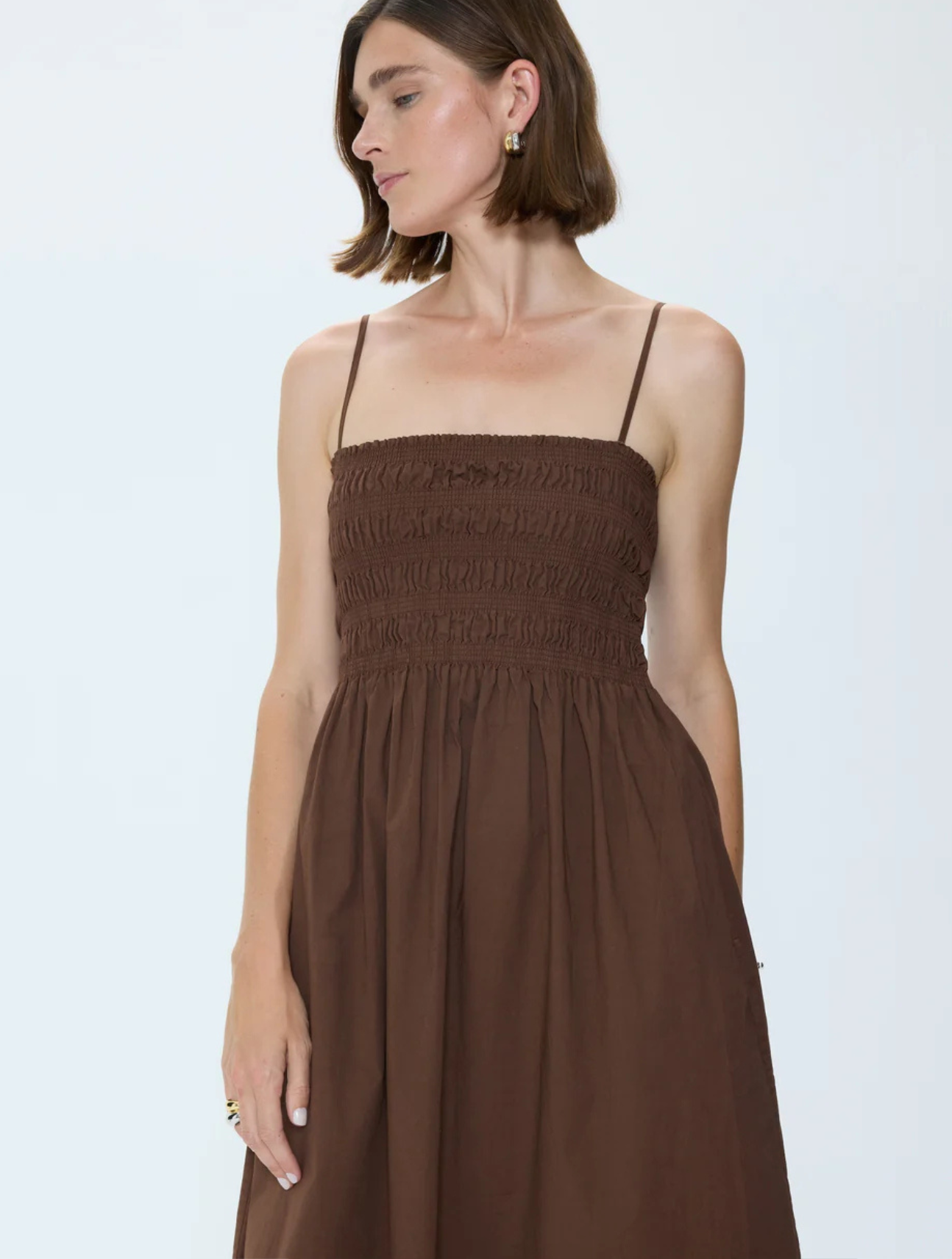 Bianca Shirred Bodice Dress