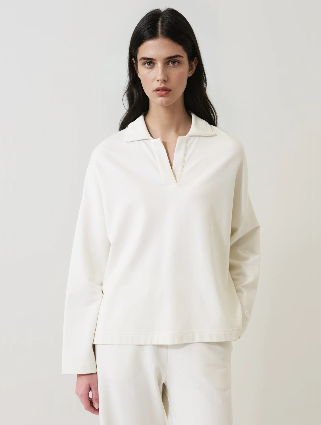 Pima Cotton French Terry Relaxed Polo