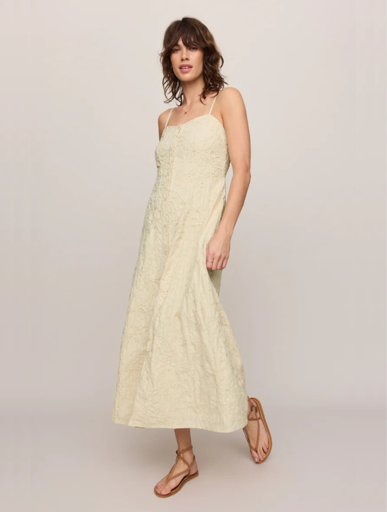 Angel Eyes Textured Midi Dress