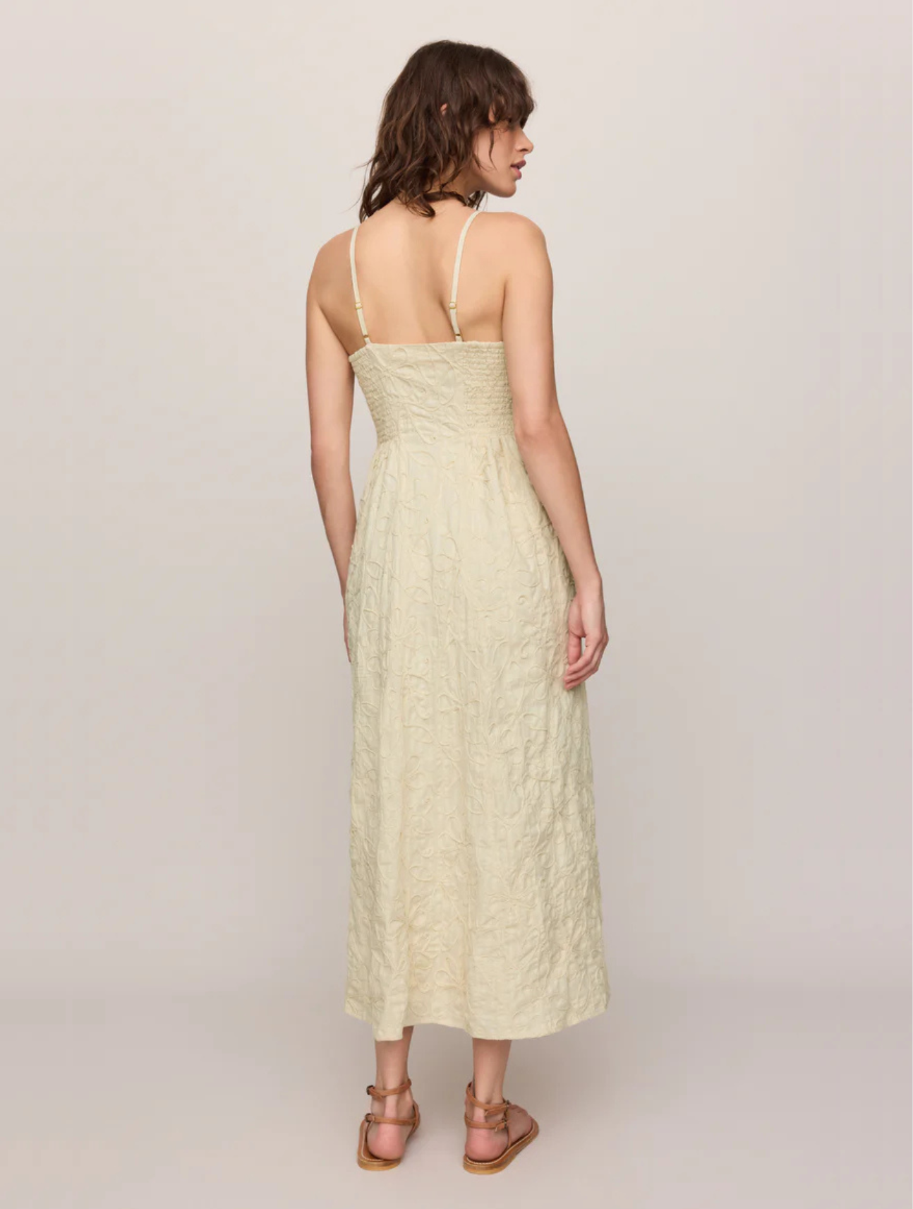 Angel Eyes Textured Midi Dress