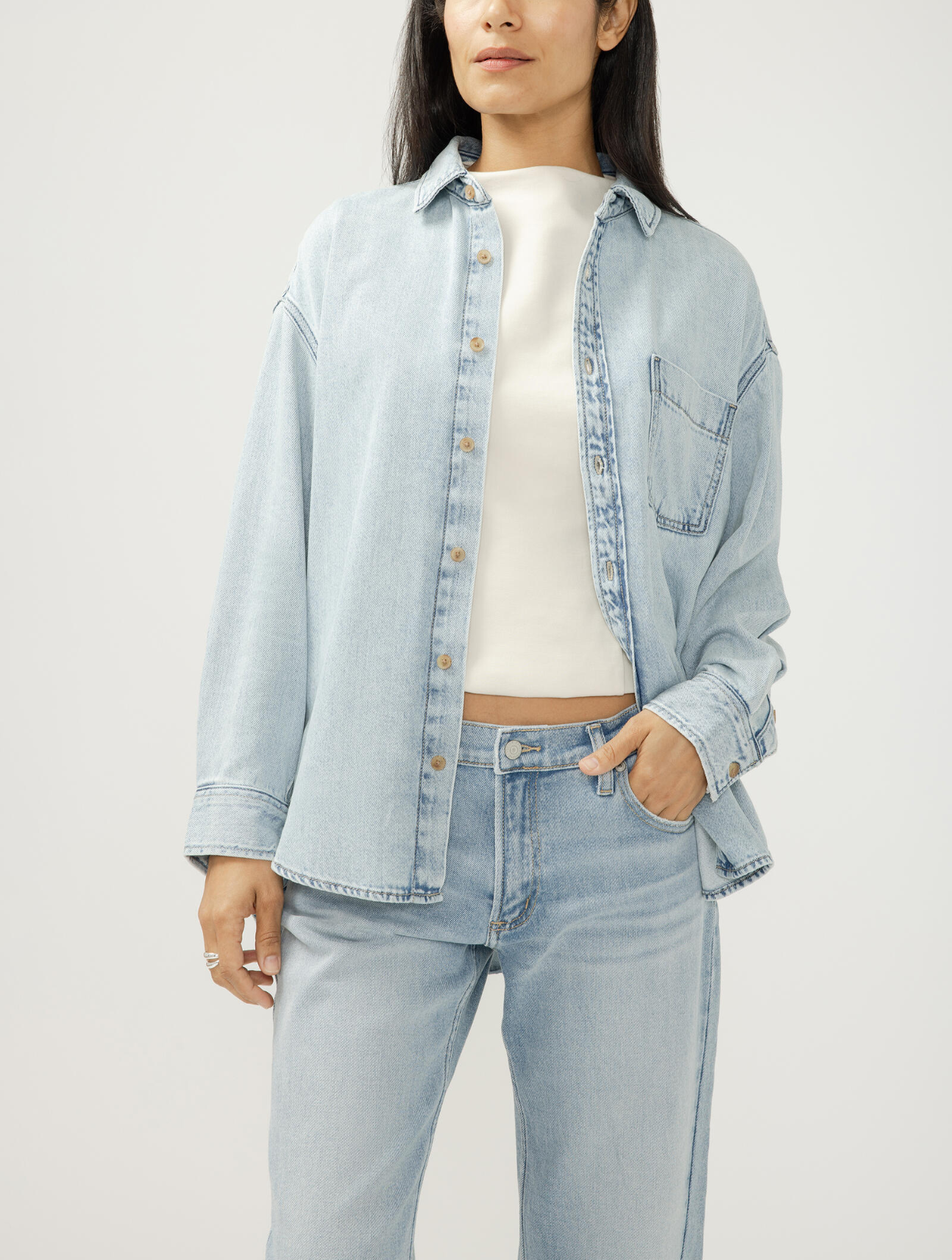 Relaxed Button Up Beach Shirt
