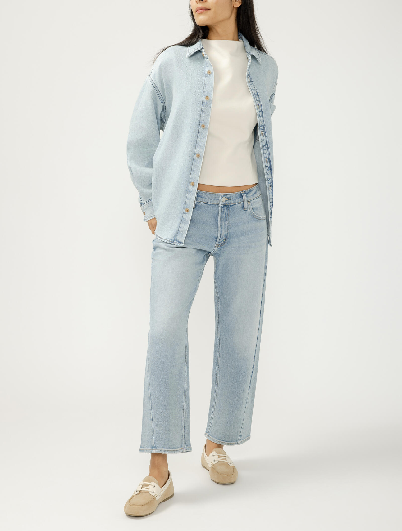 Relaxed Button Up Beach Shirt