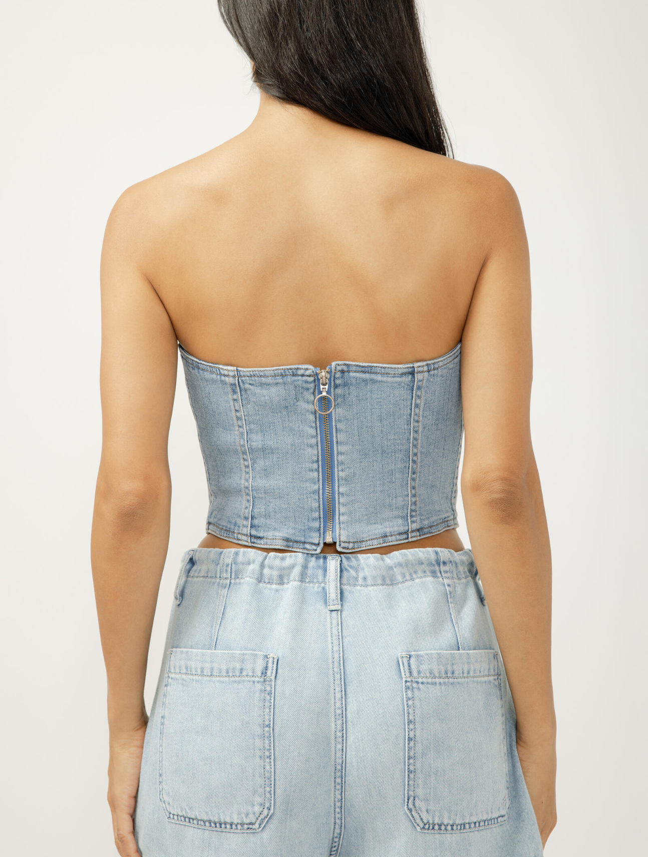 Denim Corset