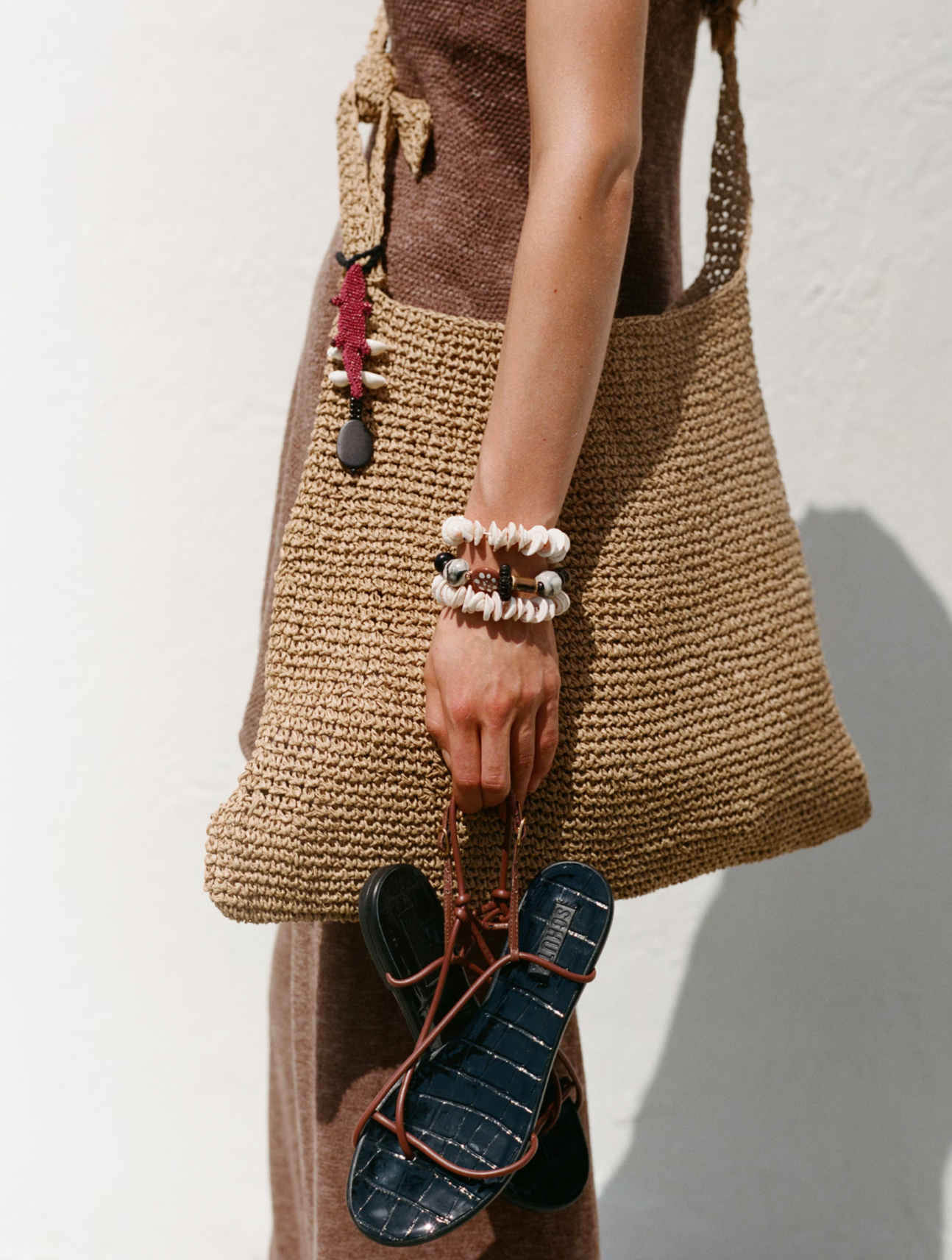Coastal Crush Straw Tote