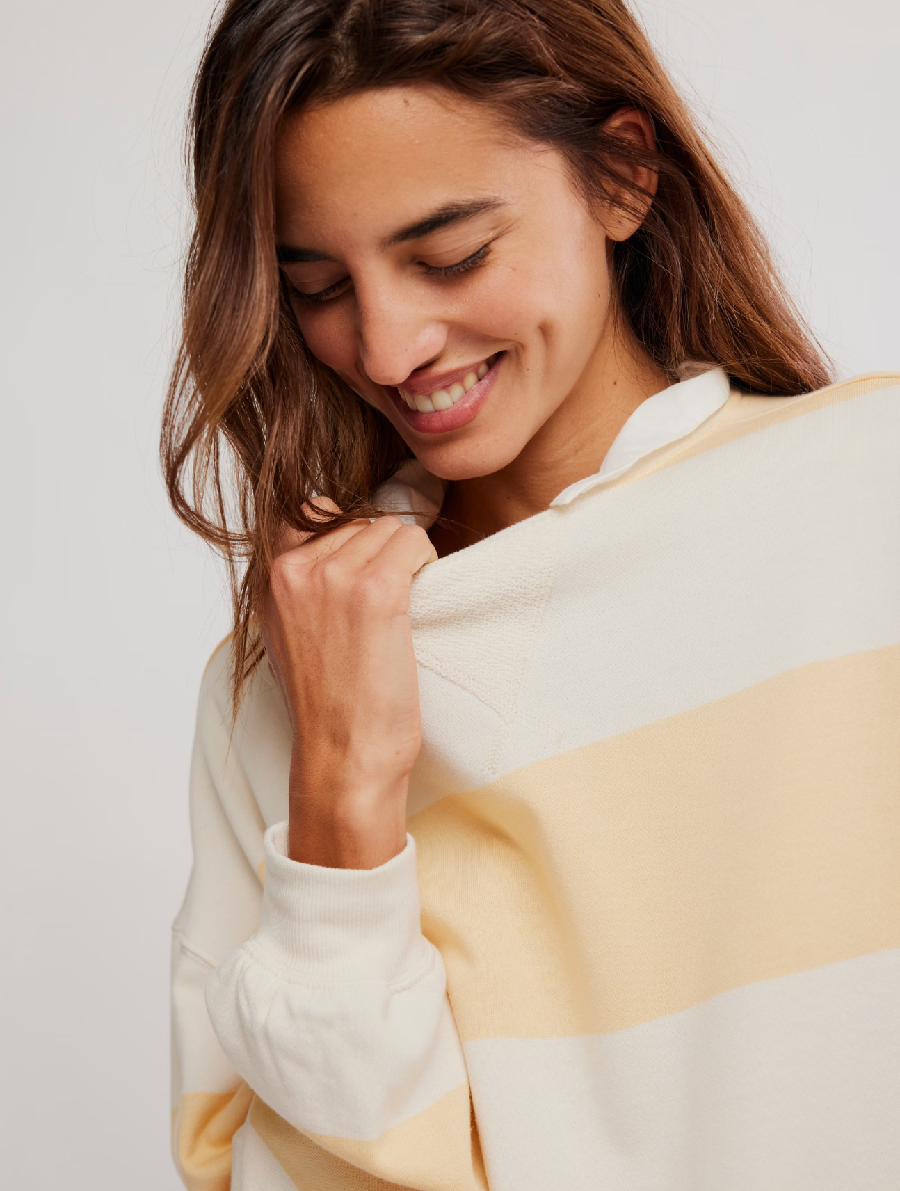 Classic Striped Oversized Crewneck