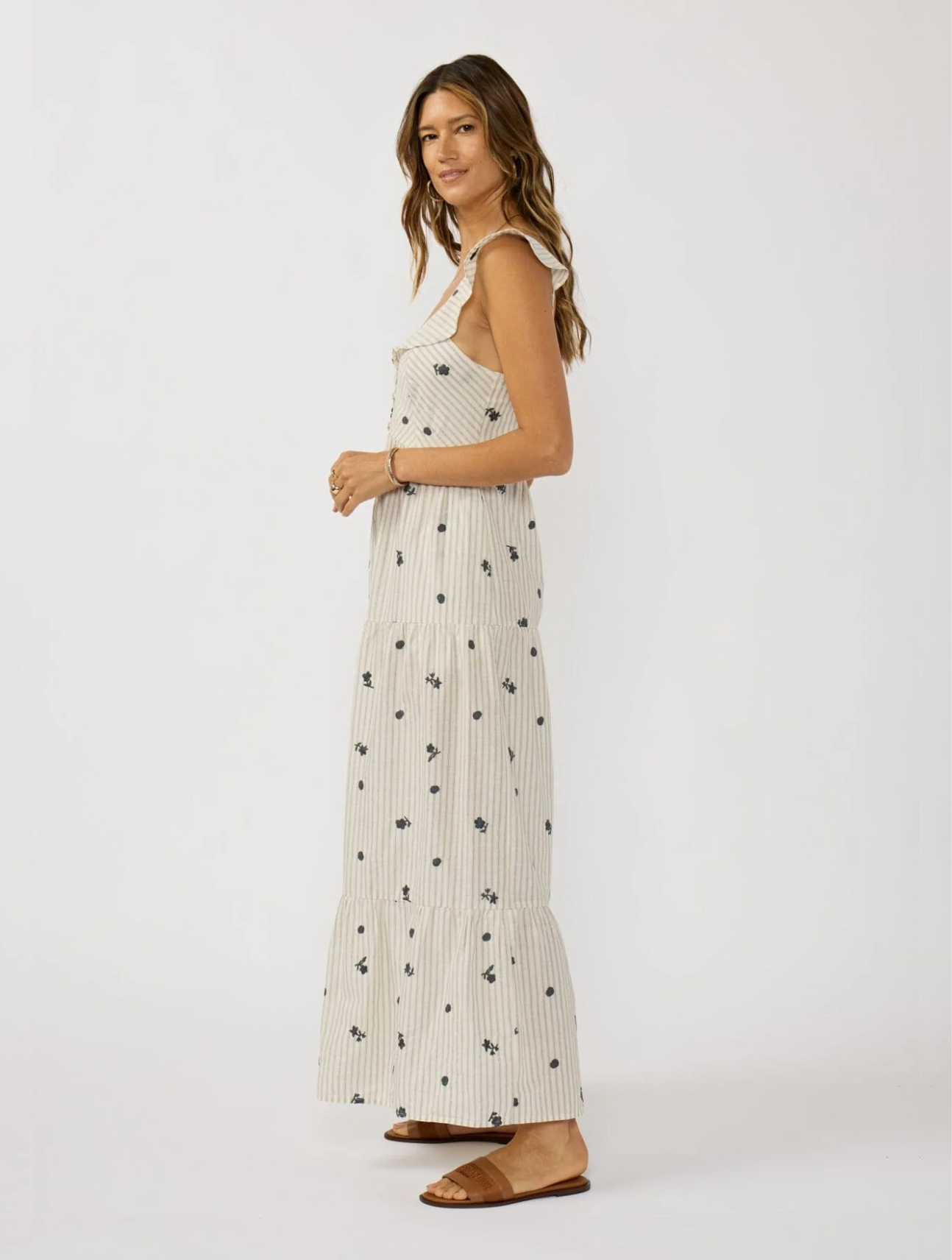 Maribel Embroidered Maxi Dress