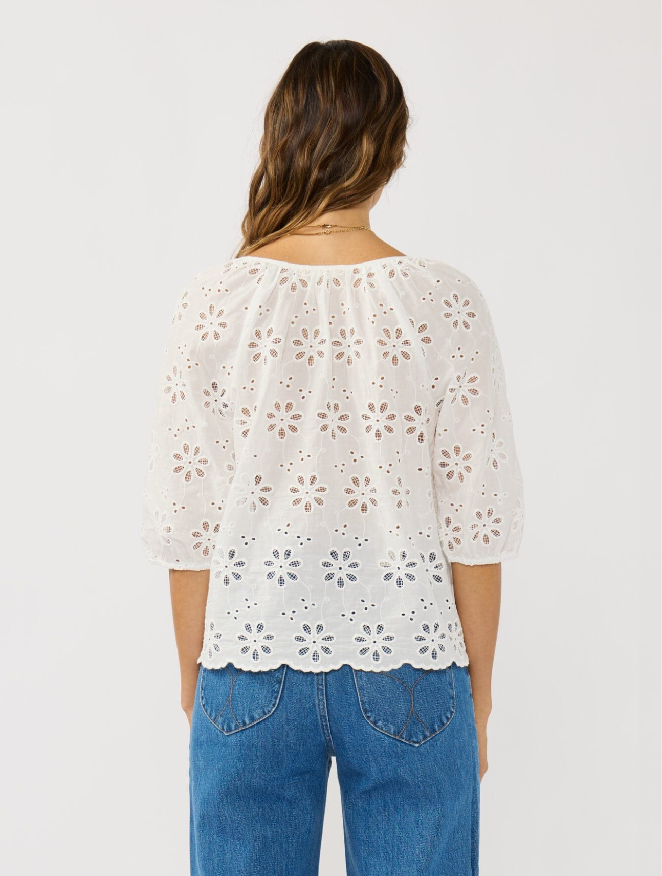 Nina Eyelet Top