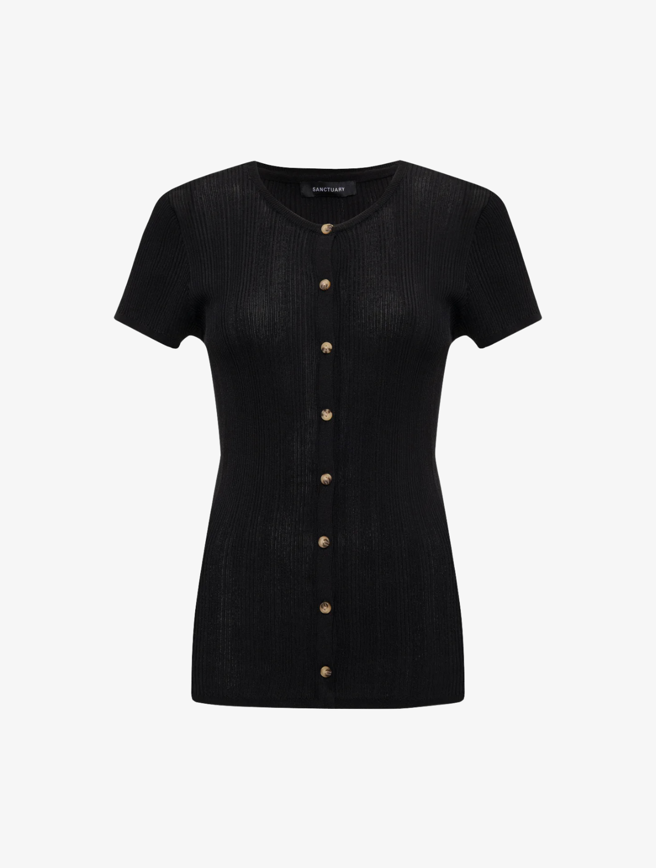 Soft Focus Ribbed Top