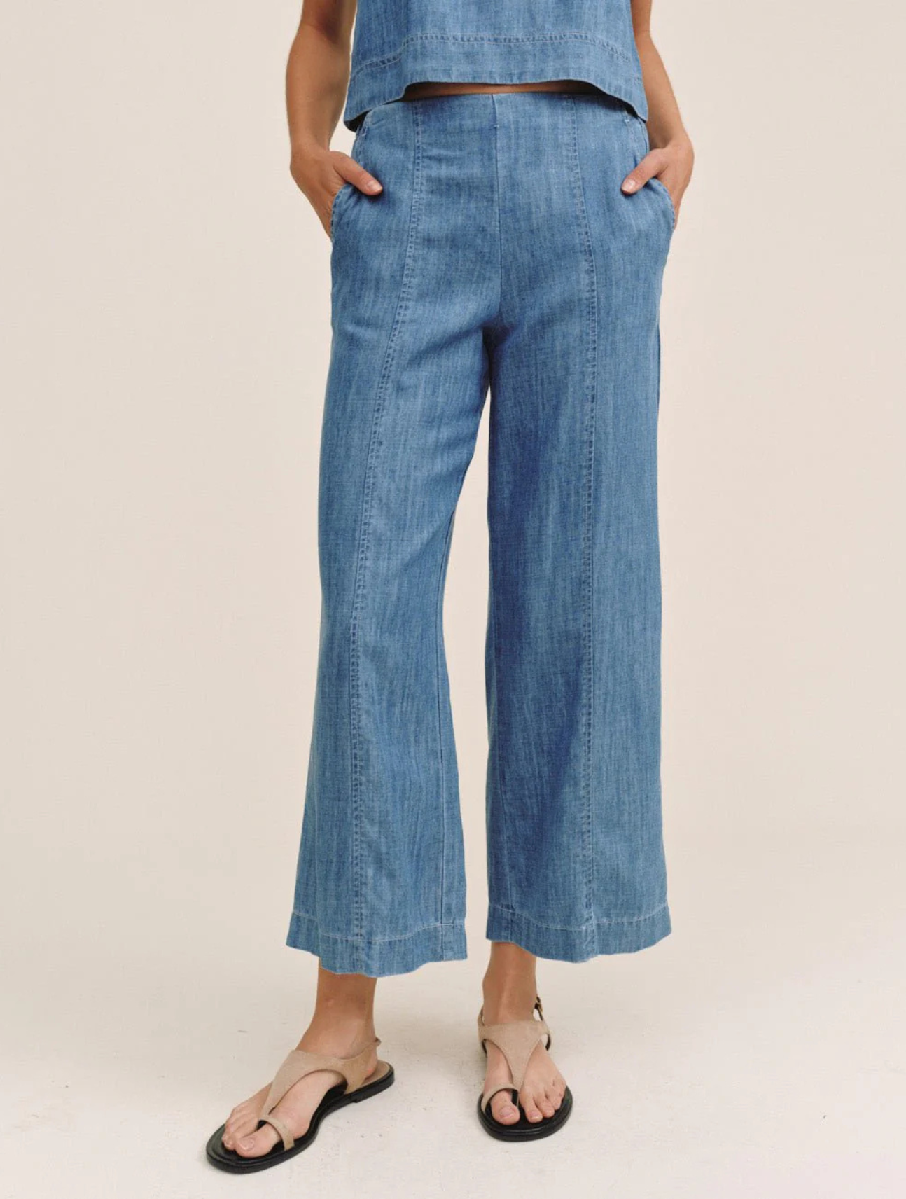 Clean Waist Denim Pant