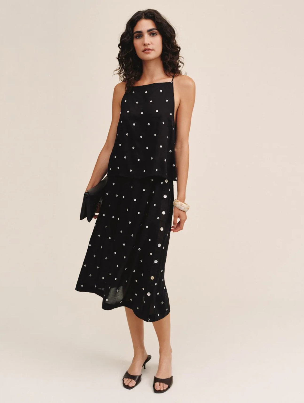 Side Button Skirt