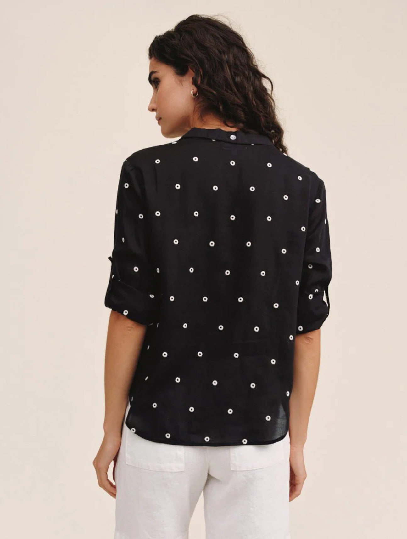 Drop Collar Boxy Button Down