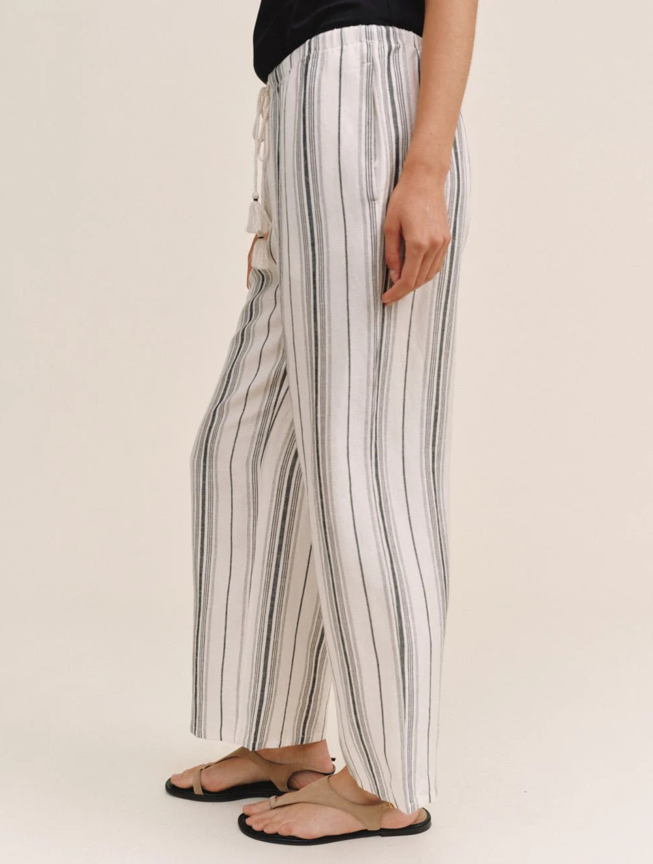 Tassel Cord Drawstring Crop