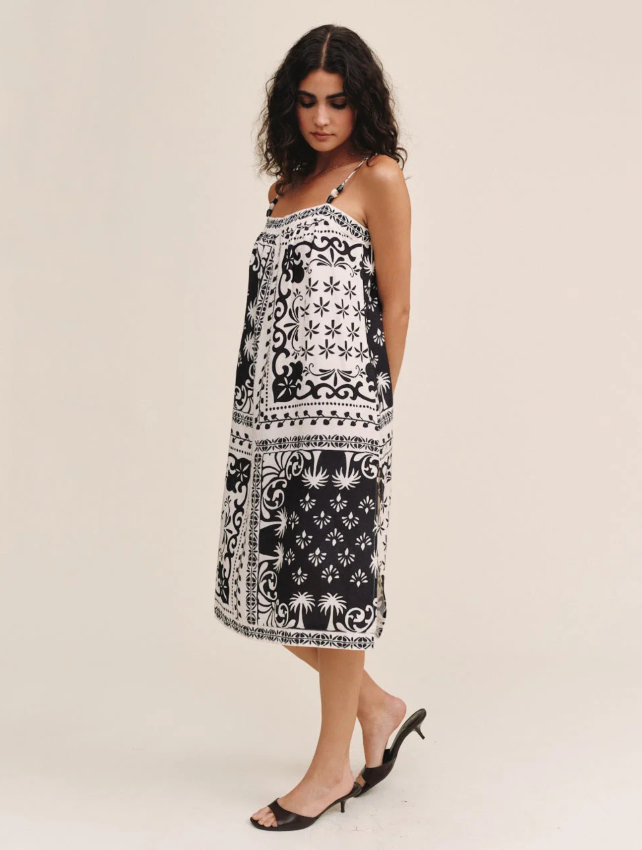 Spaghetti Strap Midi Dress