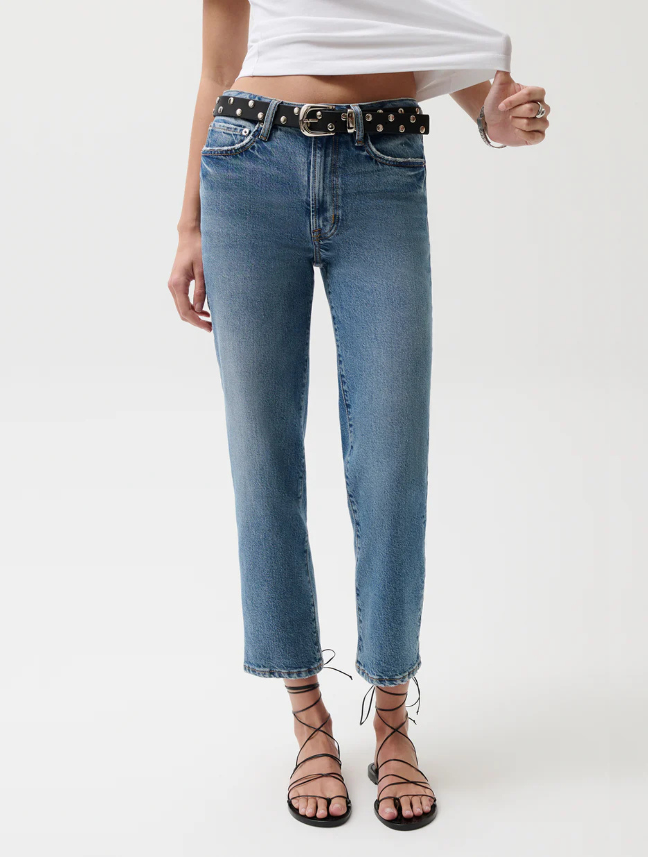 Aleks Mid Rise Cropped Straight