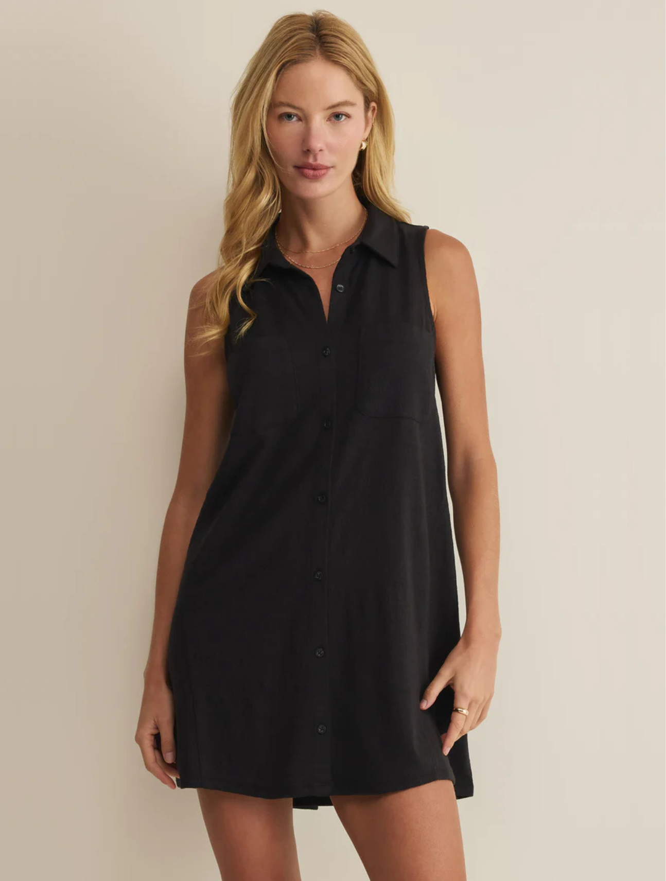 New Light Textured Mini Dress