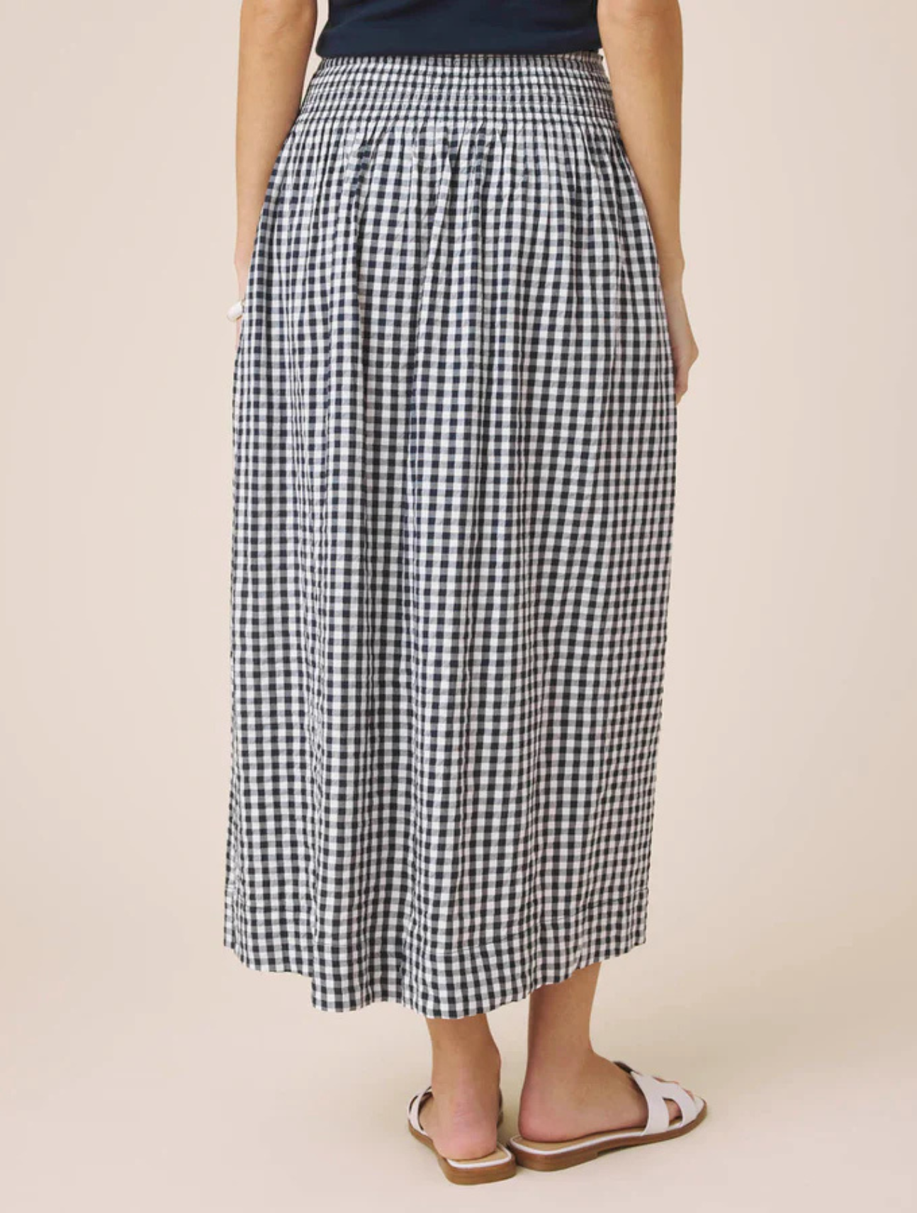 Gigi Gingham Midi Skirt