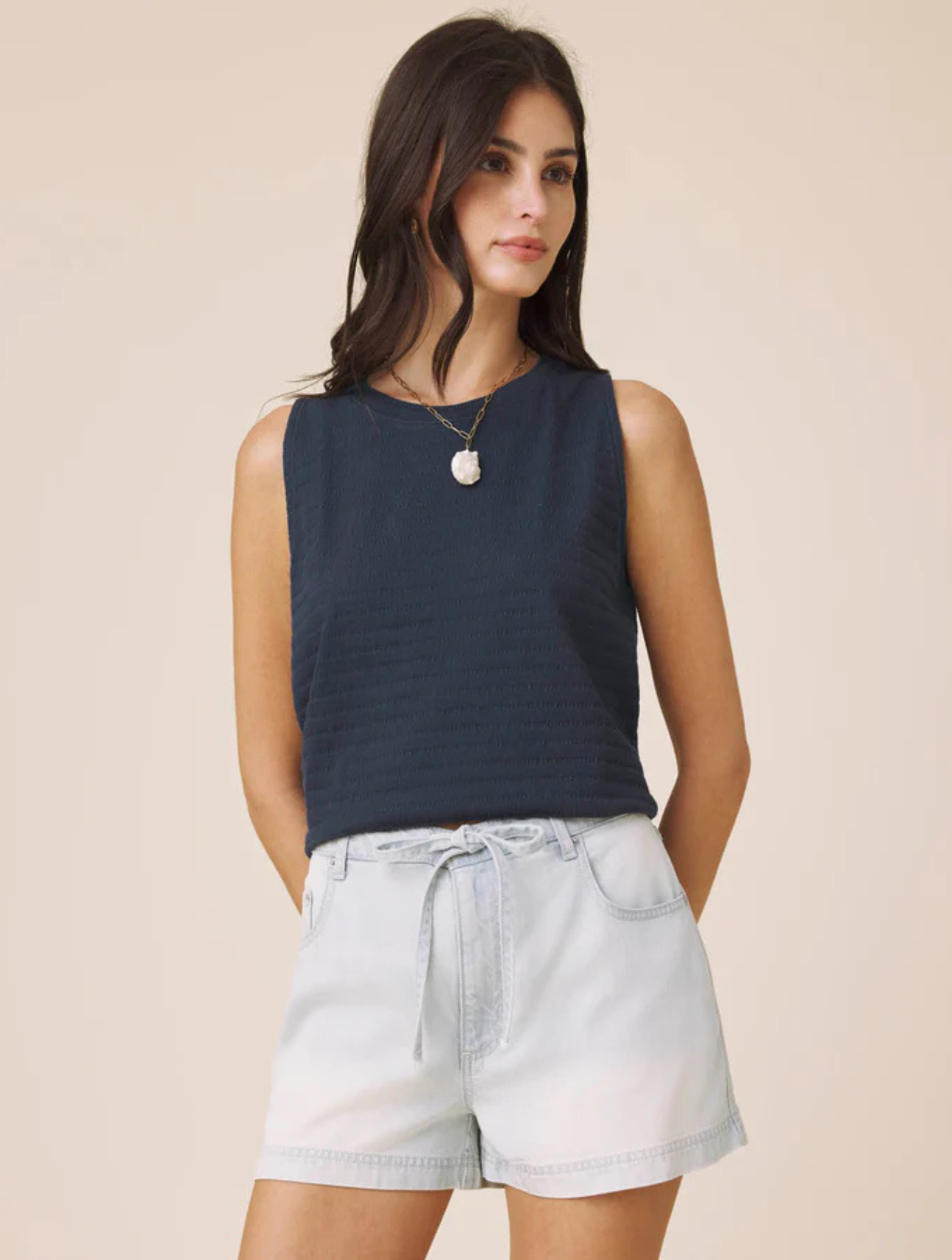 Shelly Smocked Tank
