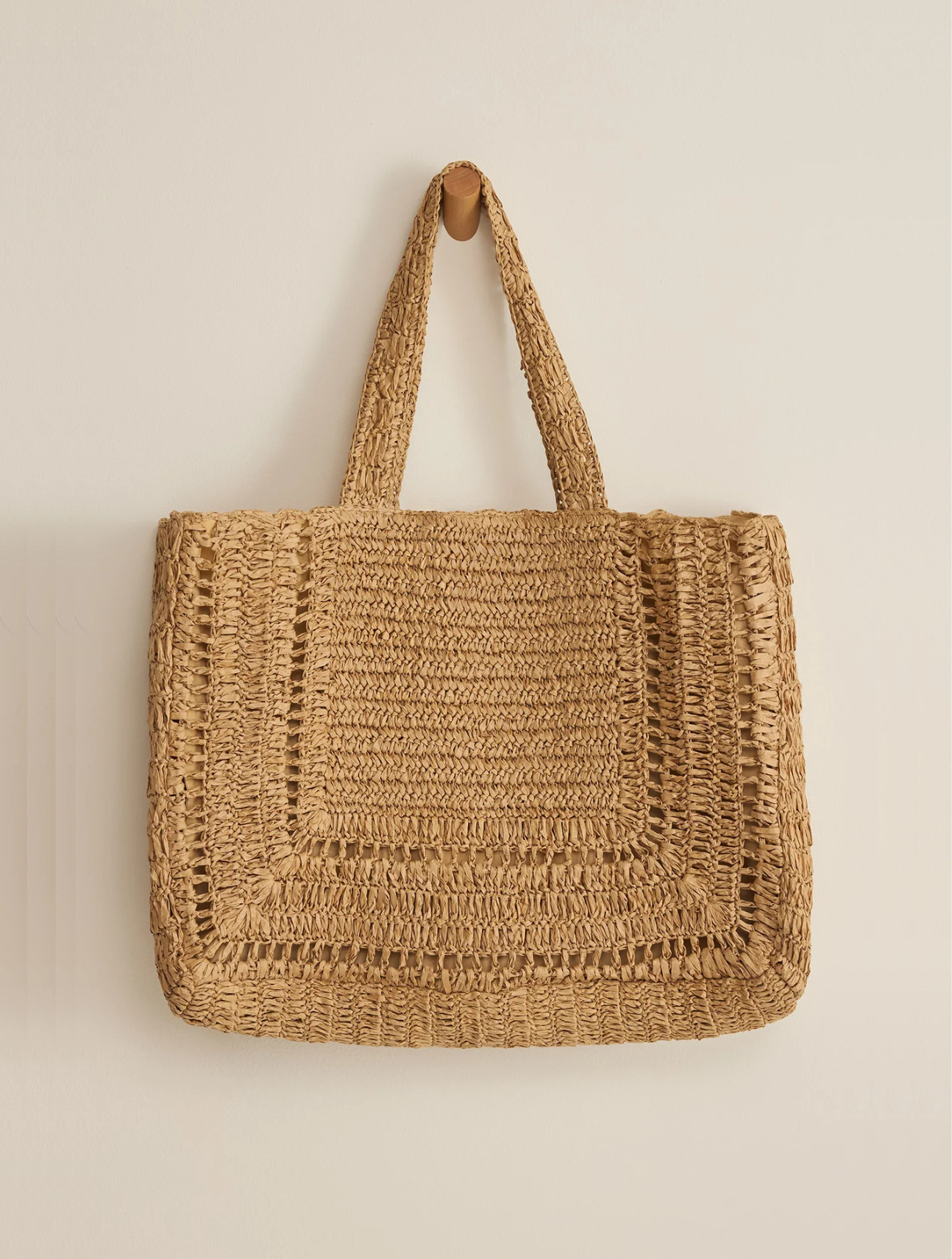 Hideaway Raffia Tote