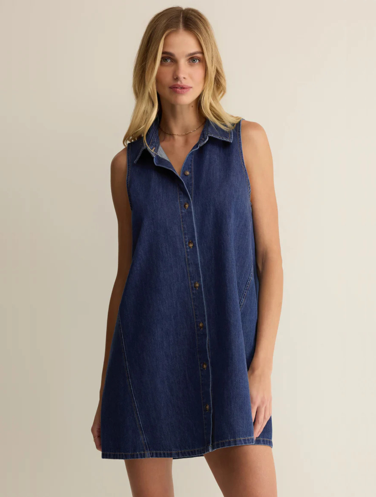 New Light Denim Mini Dress