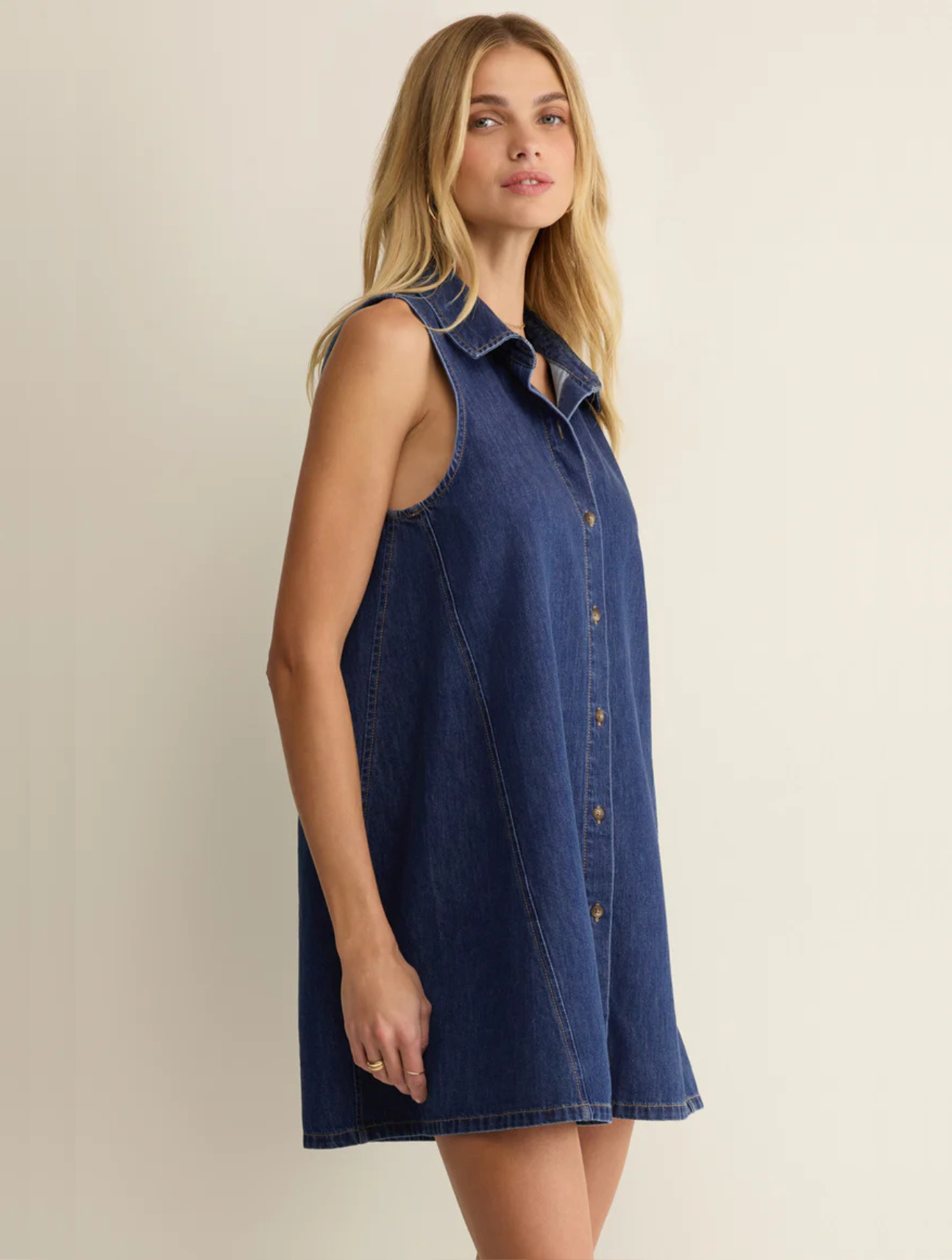 New Light Denim Mini Dress