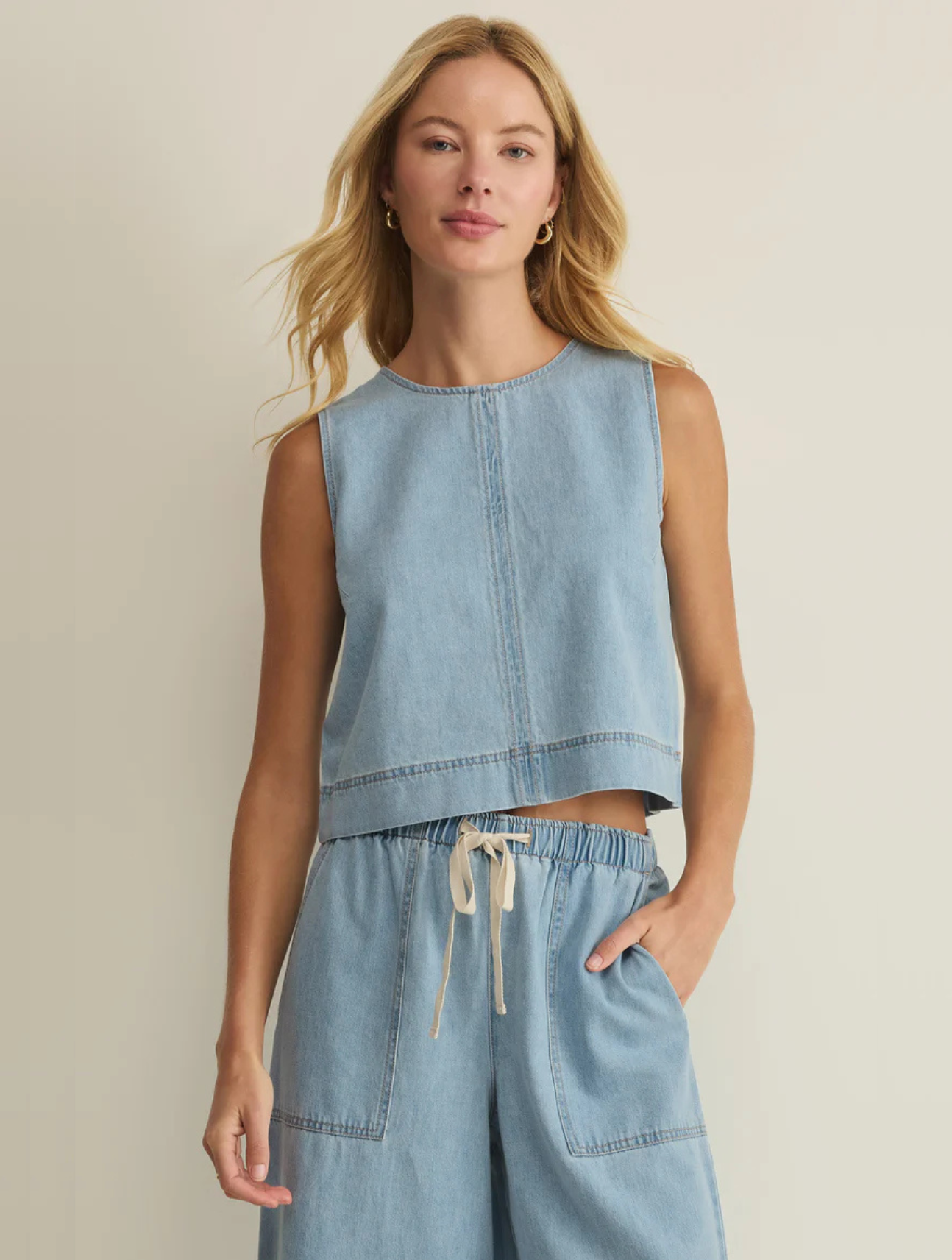 Sun Seeker Denim Tank