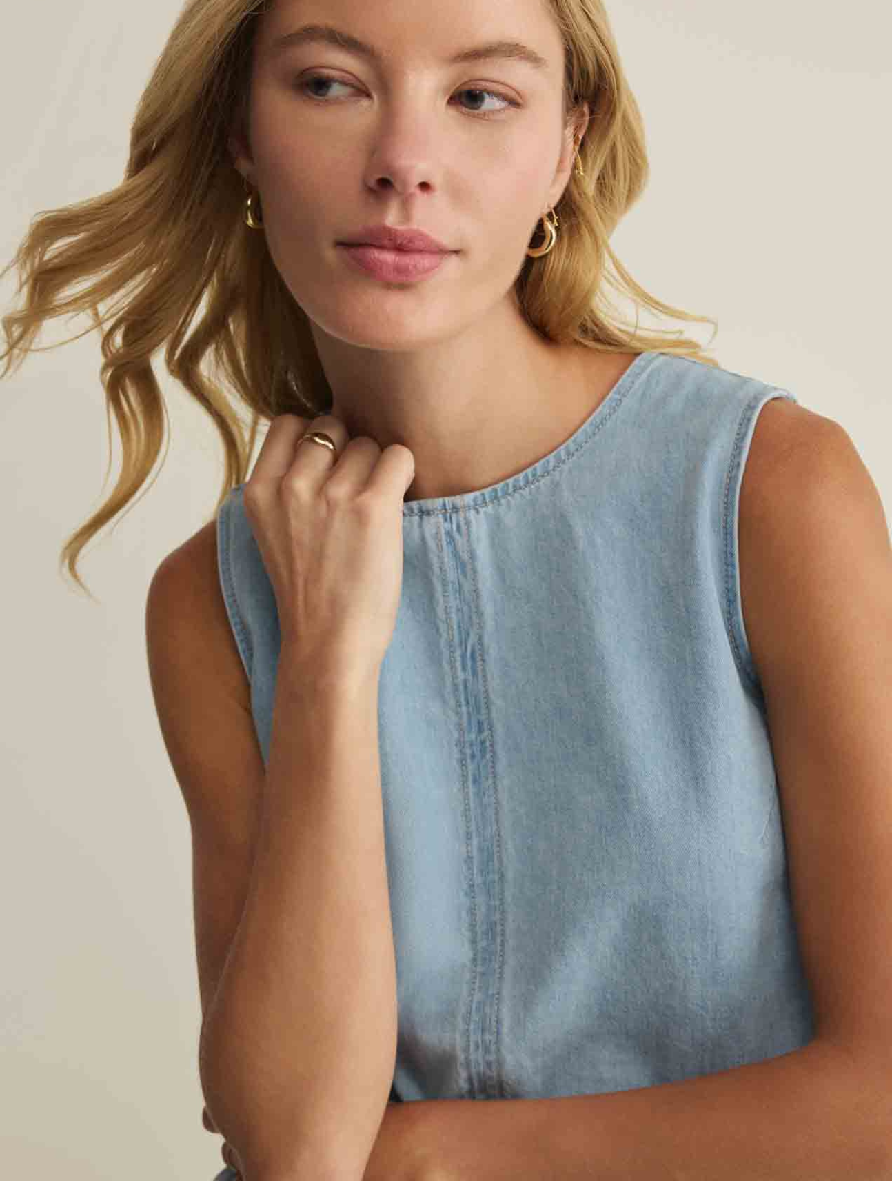 Sun Seeker Denim Tank