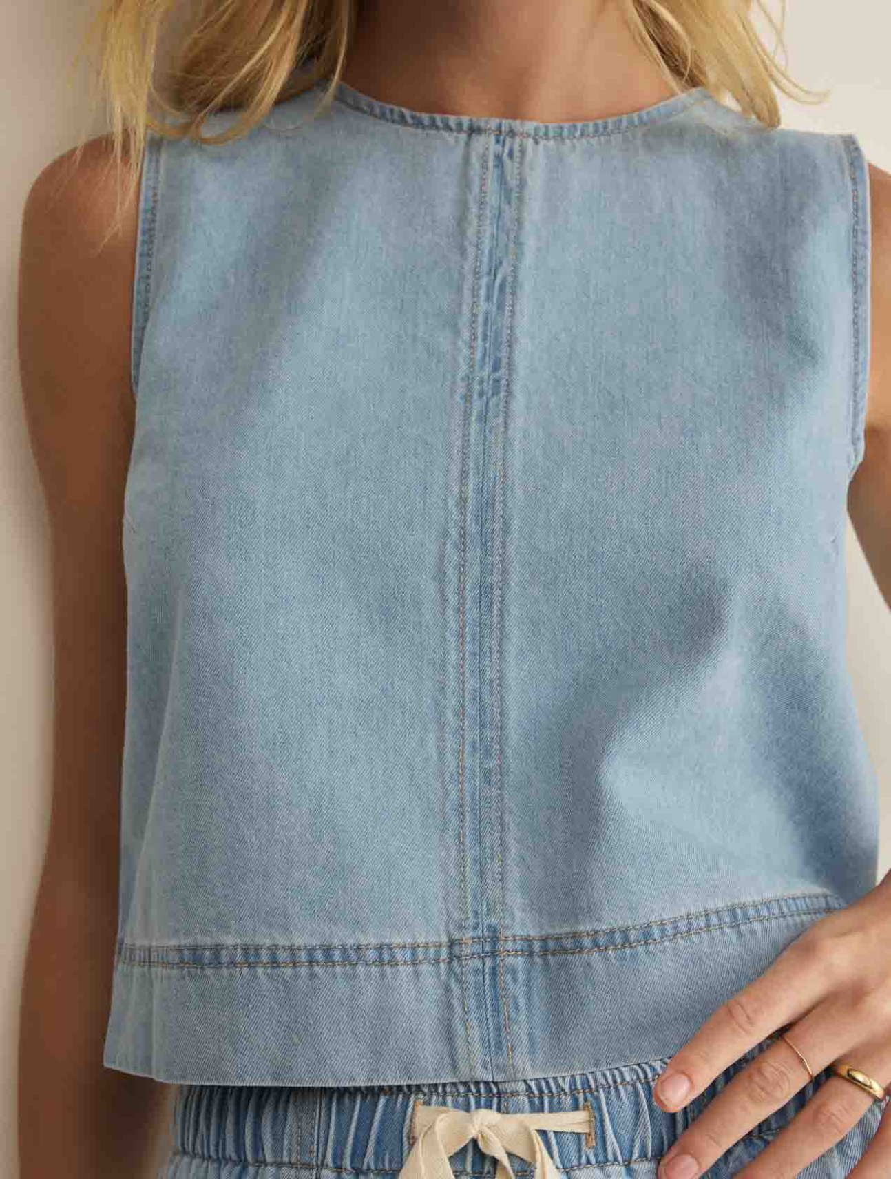 Sun Seeker Denim Tank