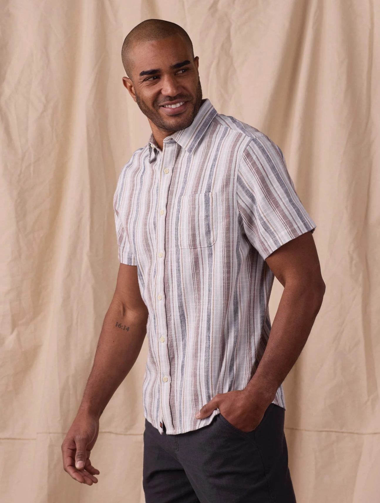 Freshwater Short Sleeve Button Up