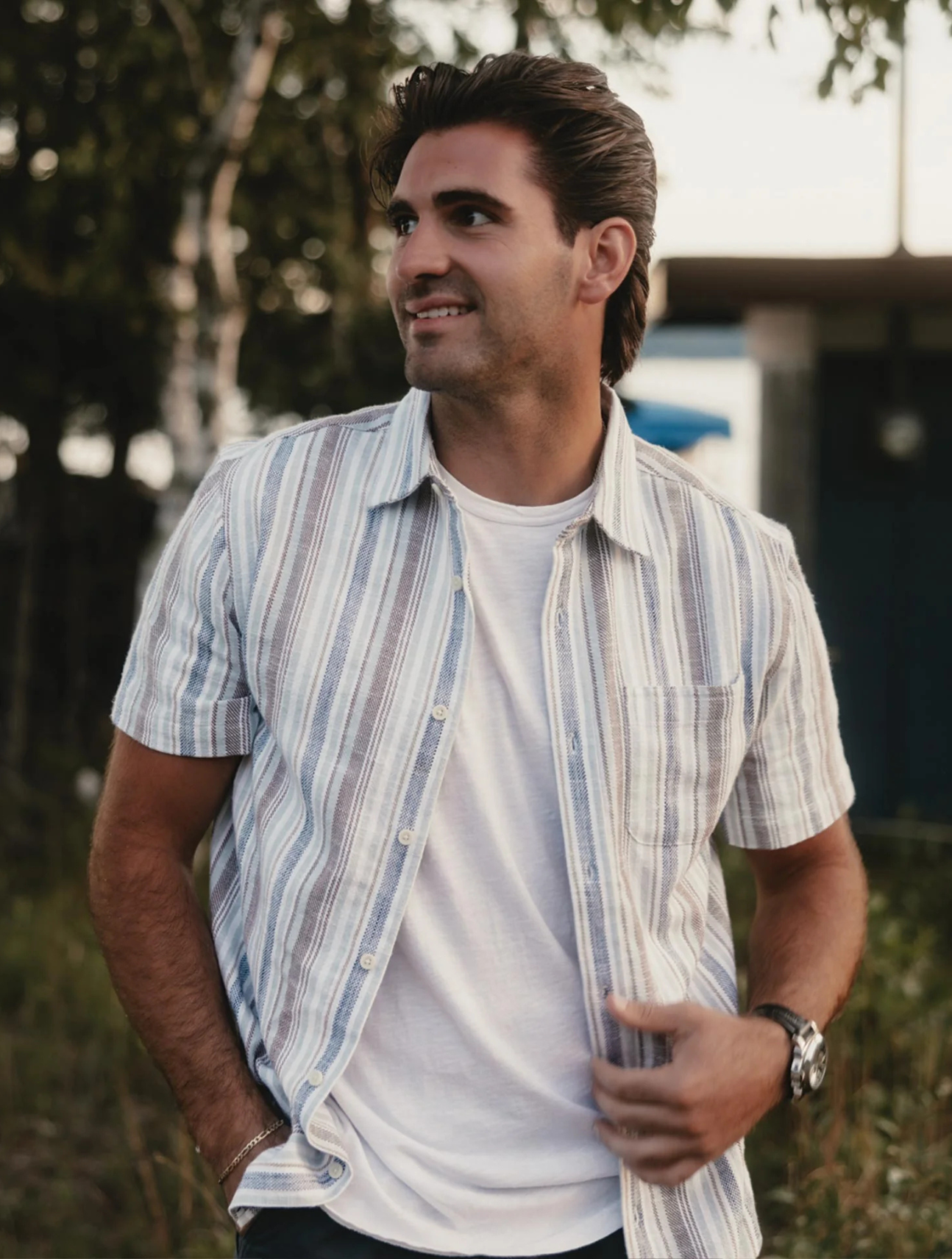 Freshwater Short Sleeve Button Up