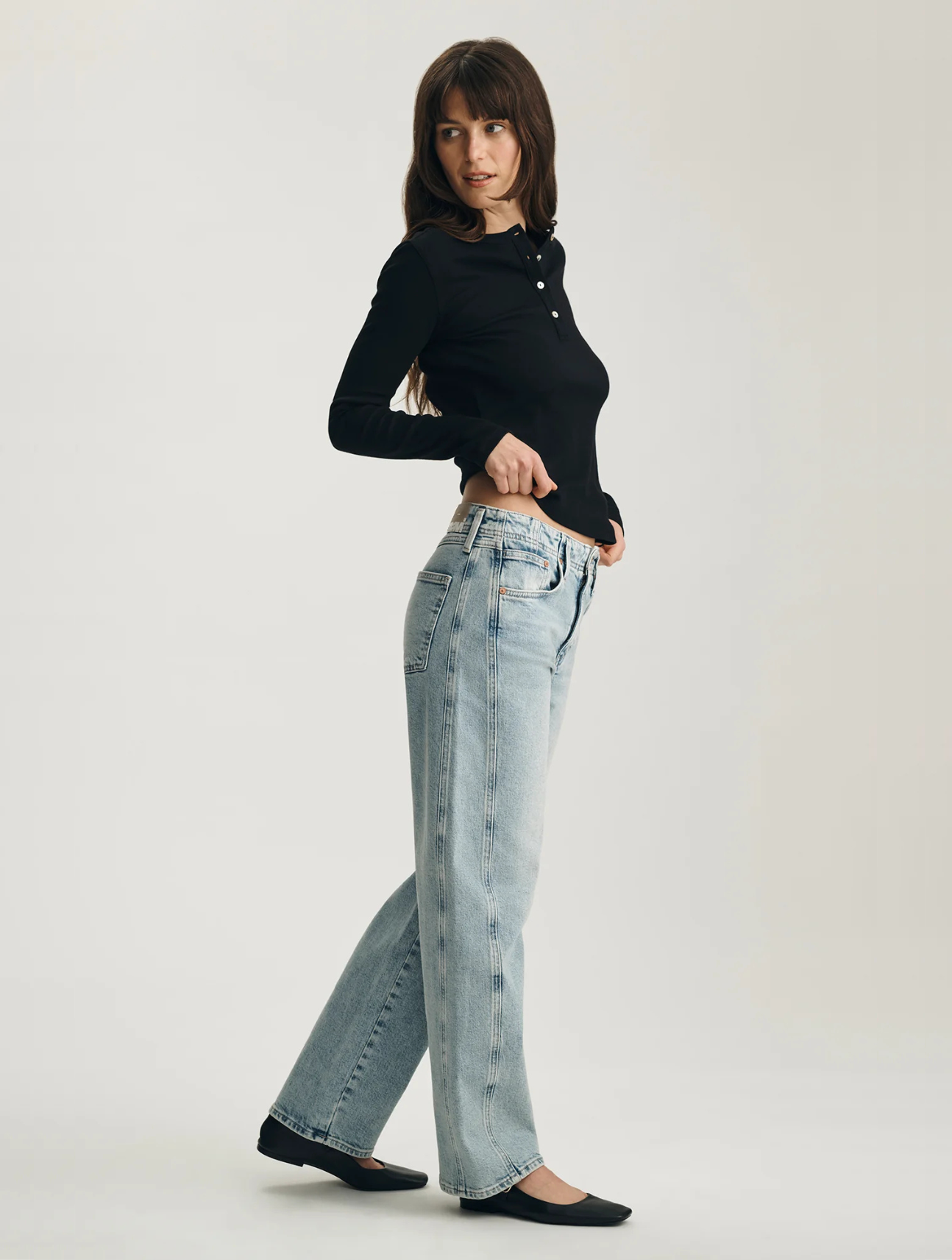 Nica Twisted Barrel Jeans