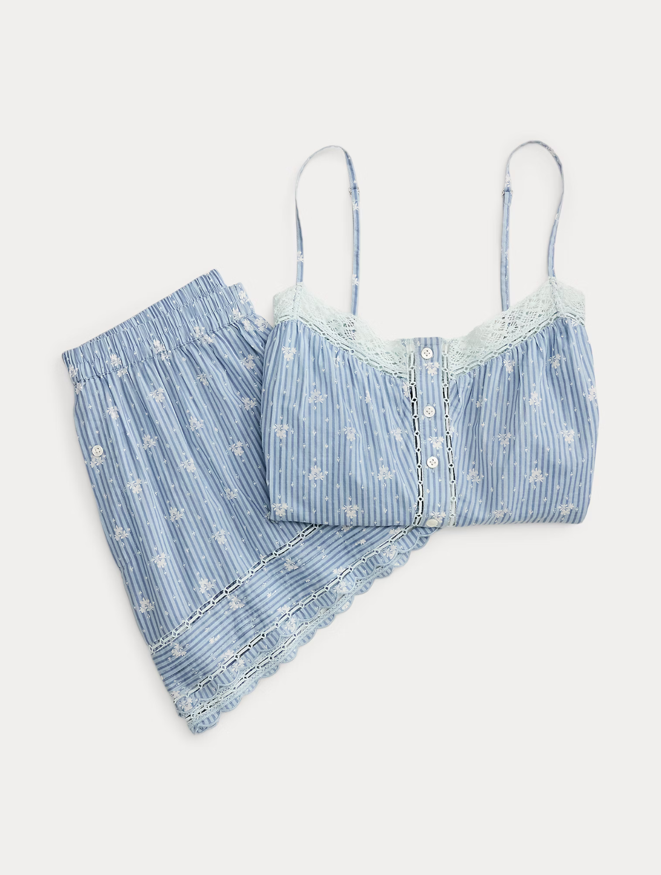 Cotton Voile Cami & Short Pajama Set