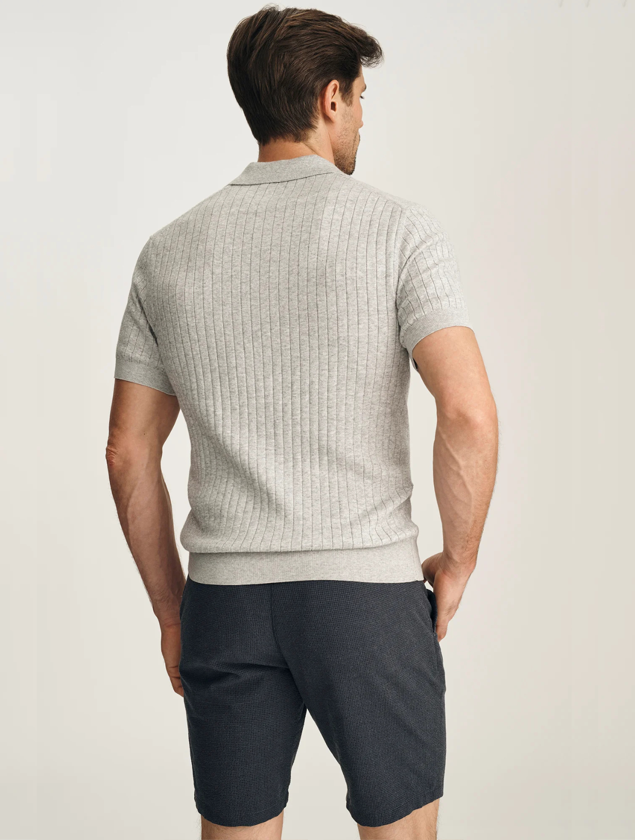 Melange Polo Sweater