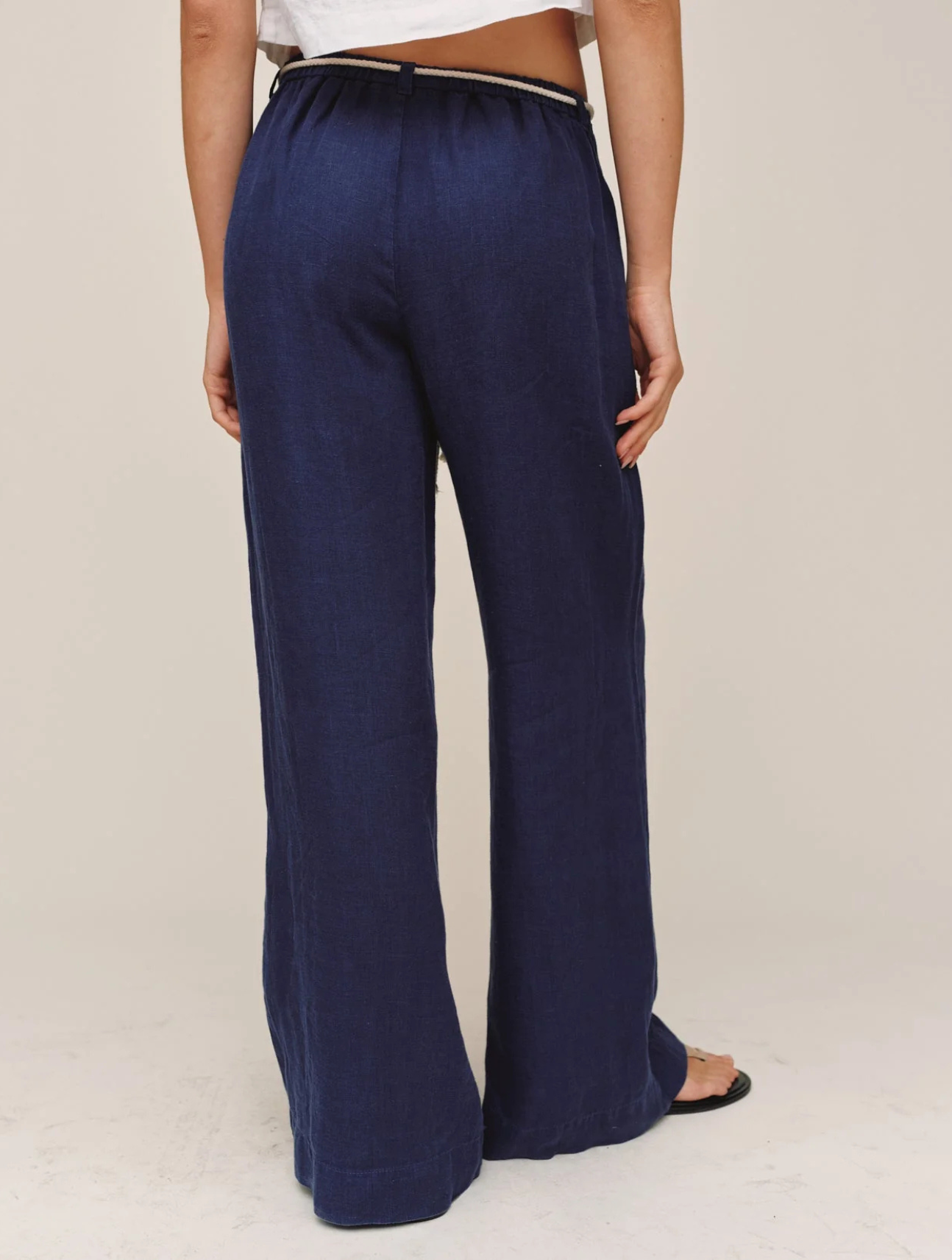 Clean Waist Pintuck Wide Leg