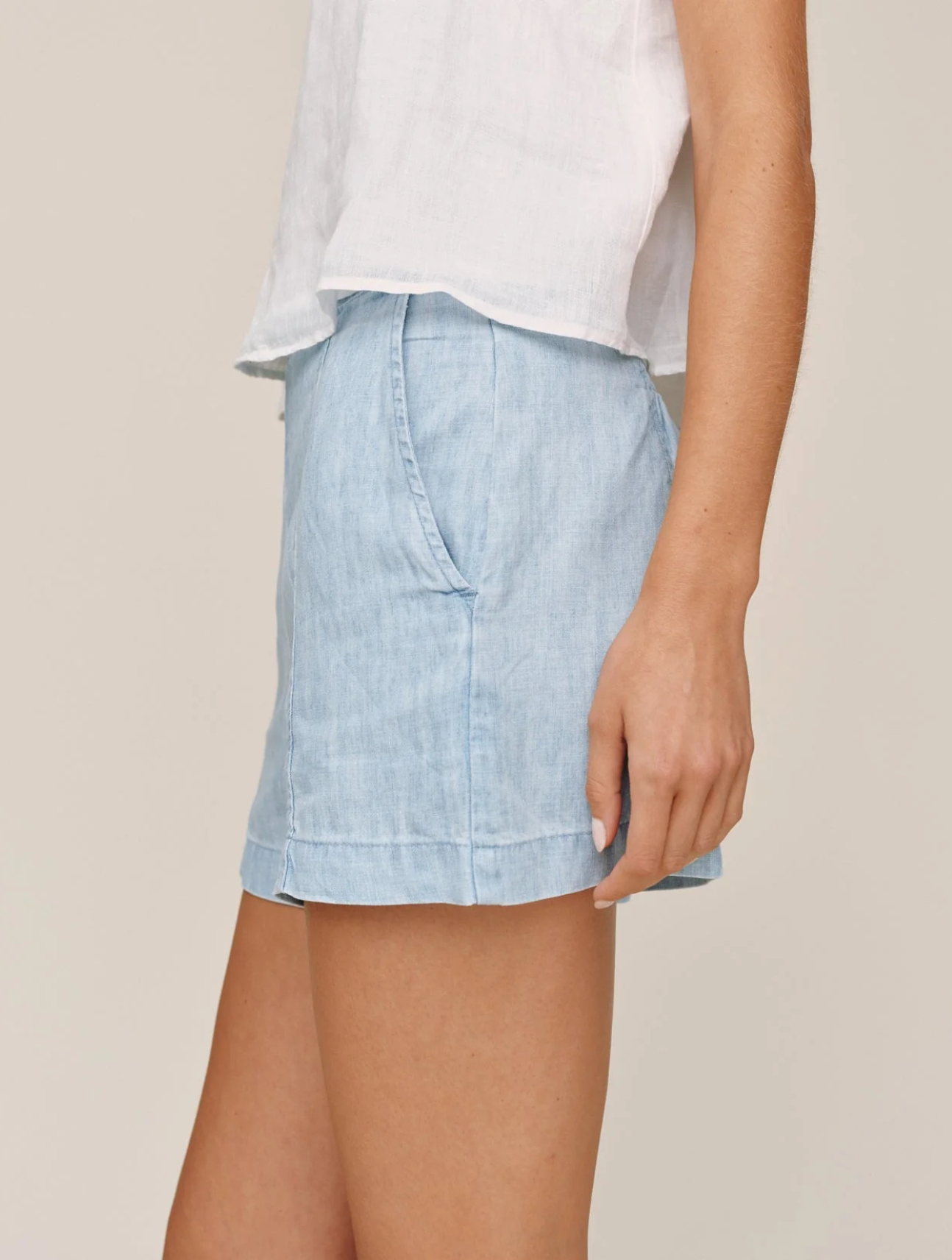 Smocked Back Seam Short