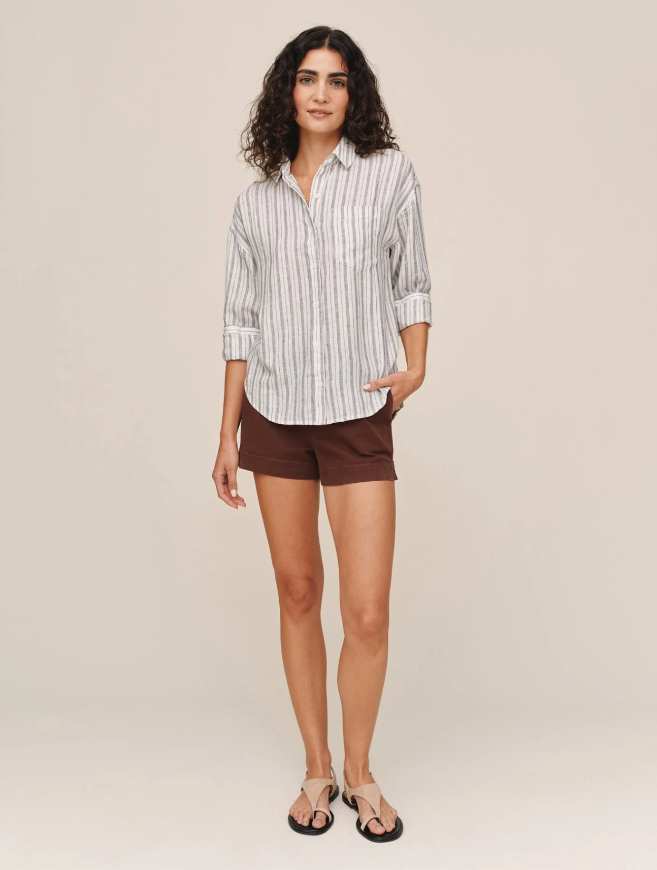 Long Sleeve Oversized Pocket Shirt