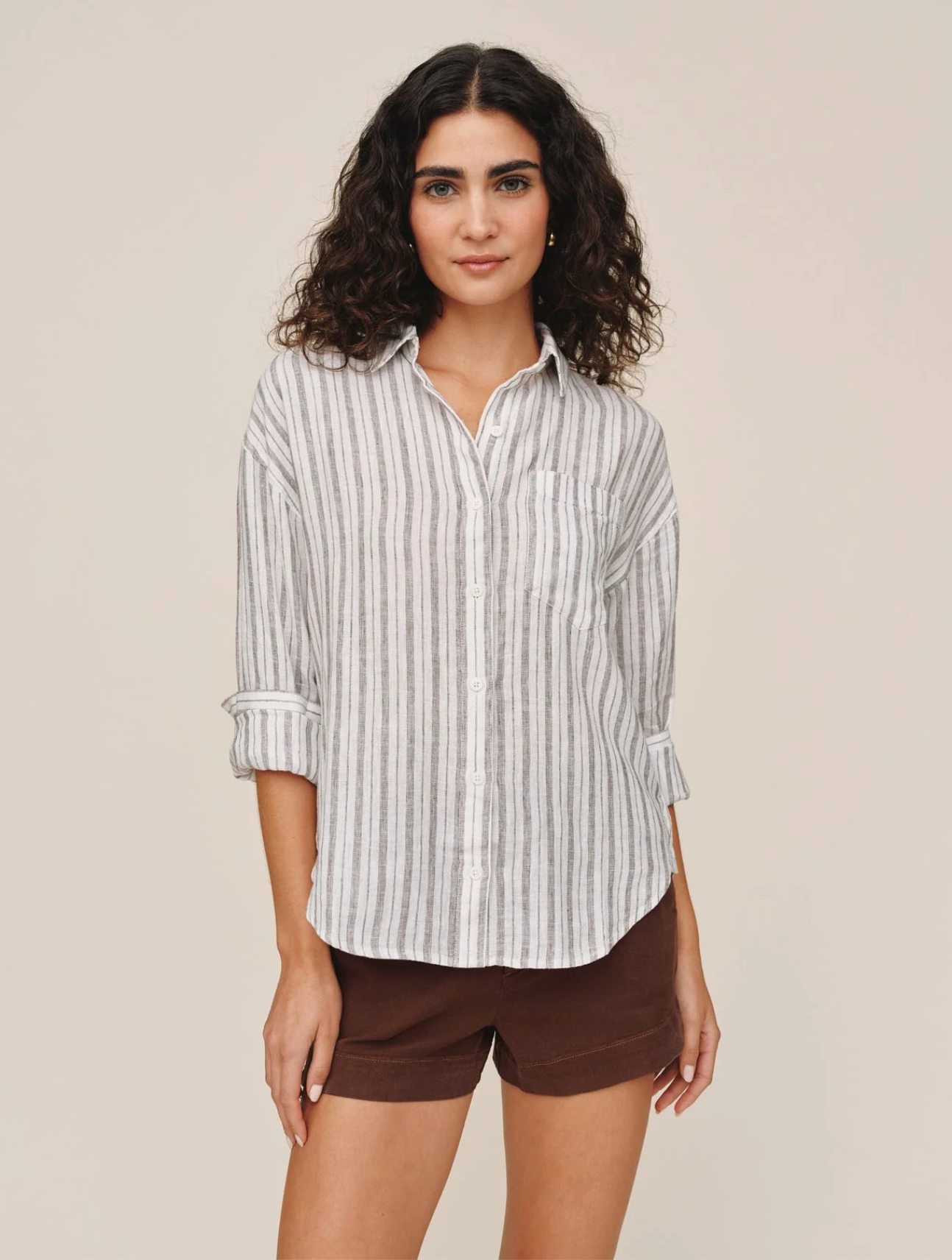 Long Sleeve Oversized Pocket Shirt