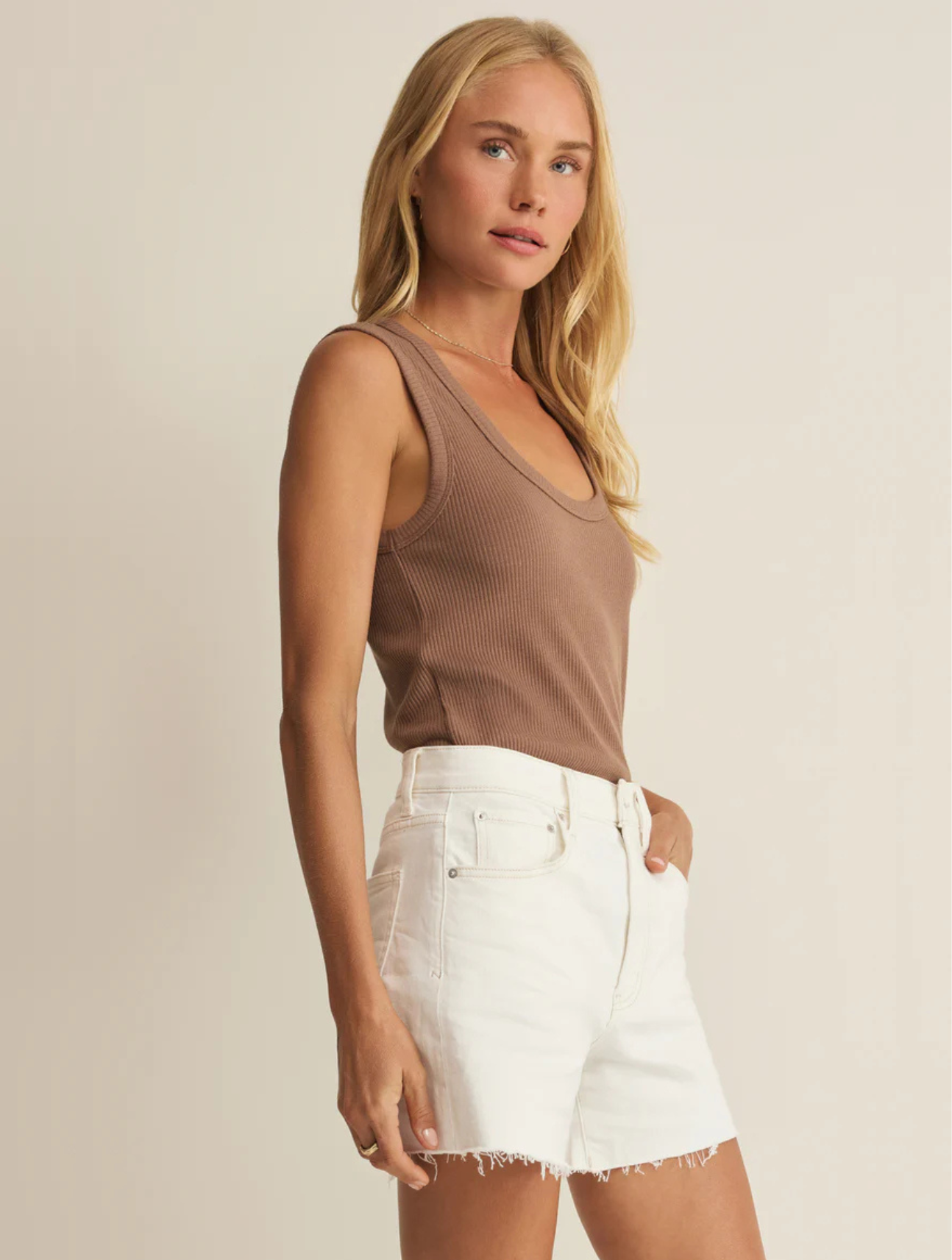 Leisurely Scoop Neck Tank
